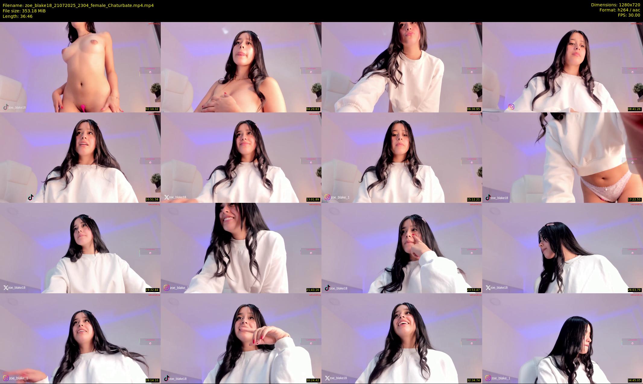 zoe_blake18 — 37 minute Chaturbate female cam show recording, 720p, Jul 21, 2025