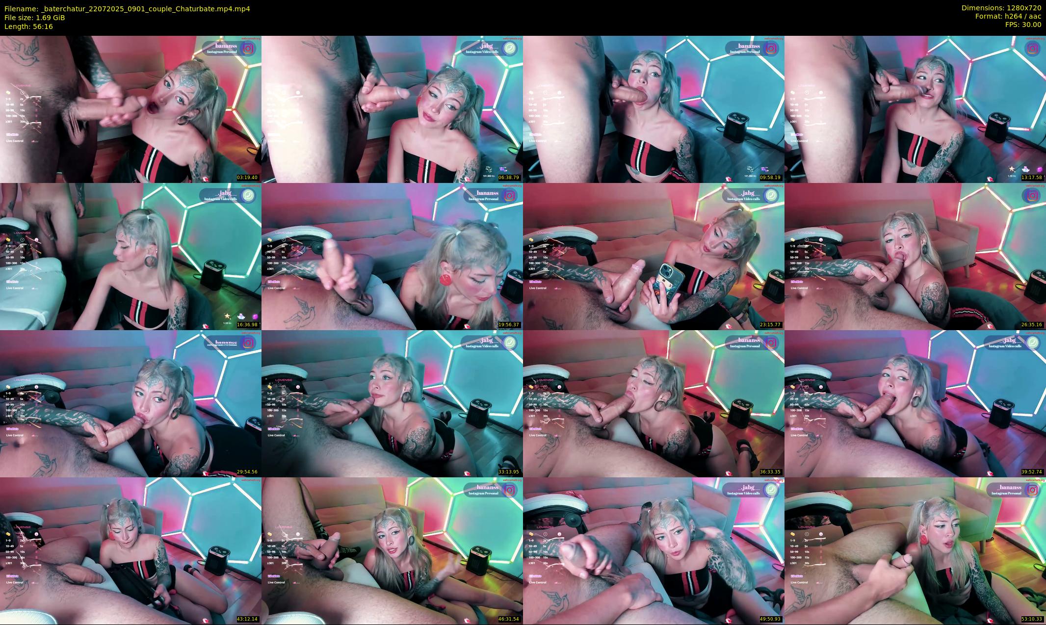 _baterchatur — 57 minute Chaturbate couple cam show recording, 720p, Jul 22, 2025