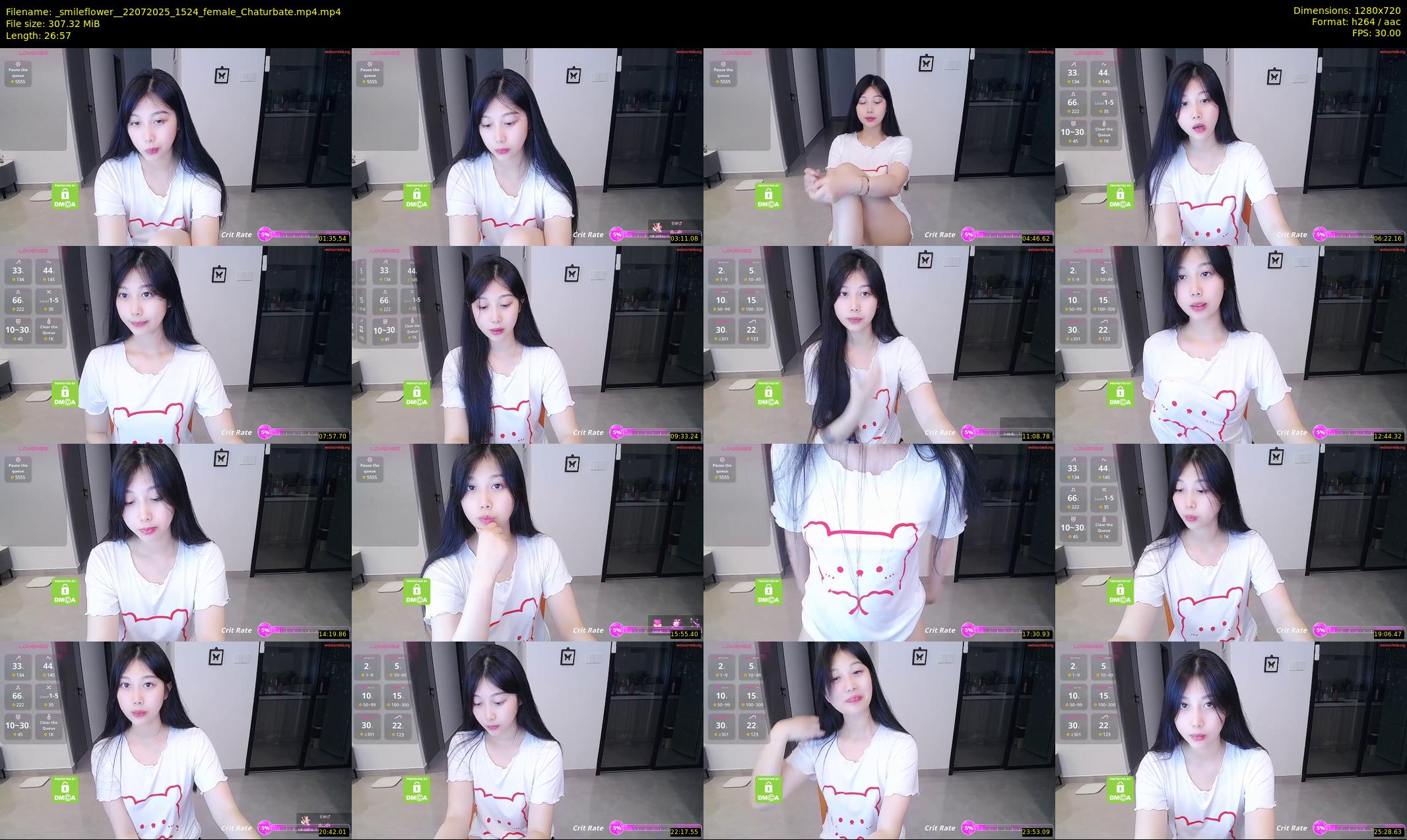 _smileflower_ — 27 minute Chaturbate female cam show recording, 720p, Jul 22, 2025