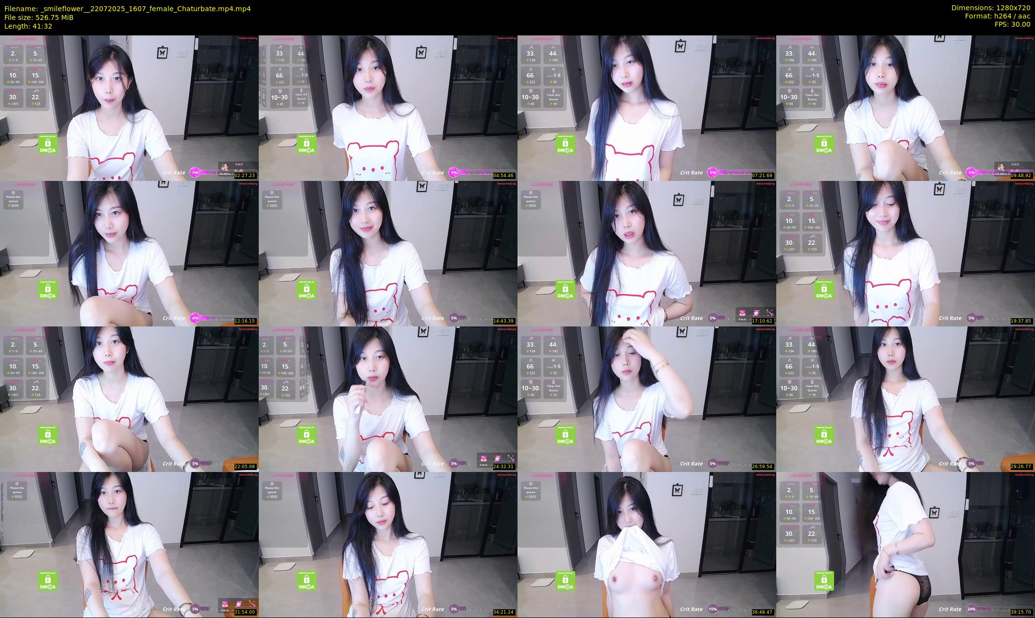 _smileflower_ — 42 minute Chaturbate female cam show recording, 720p, Jul 22, 2025