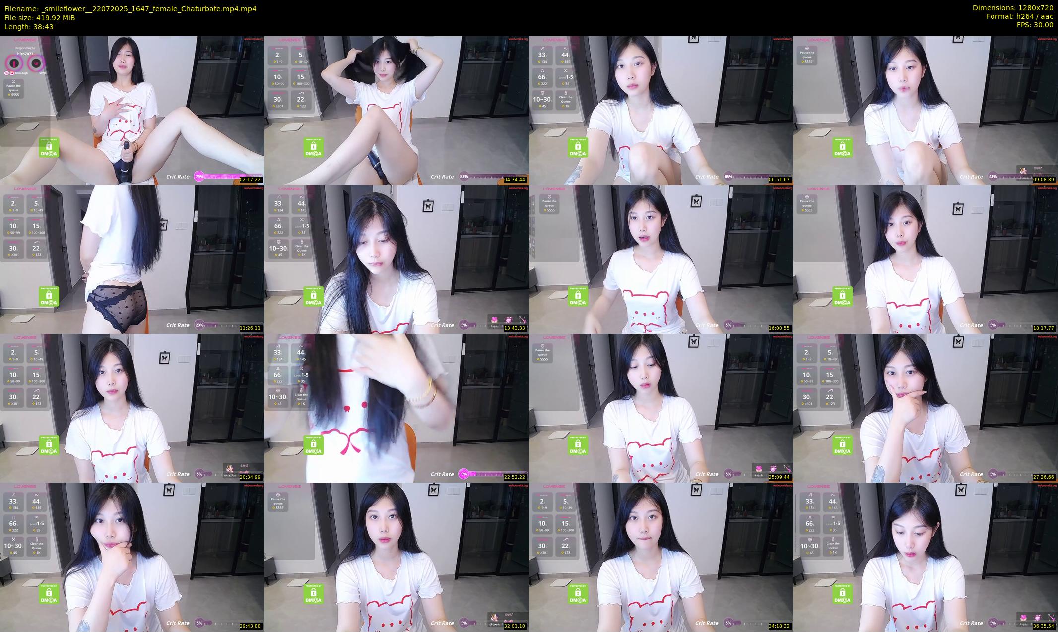_smileflower_ — 39 minute Chaturbate female cam show recording, 720p, Jul 22, 2025
