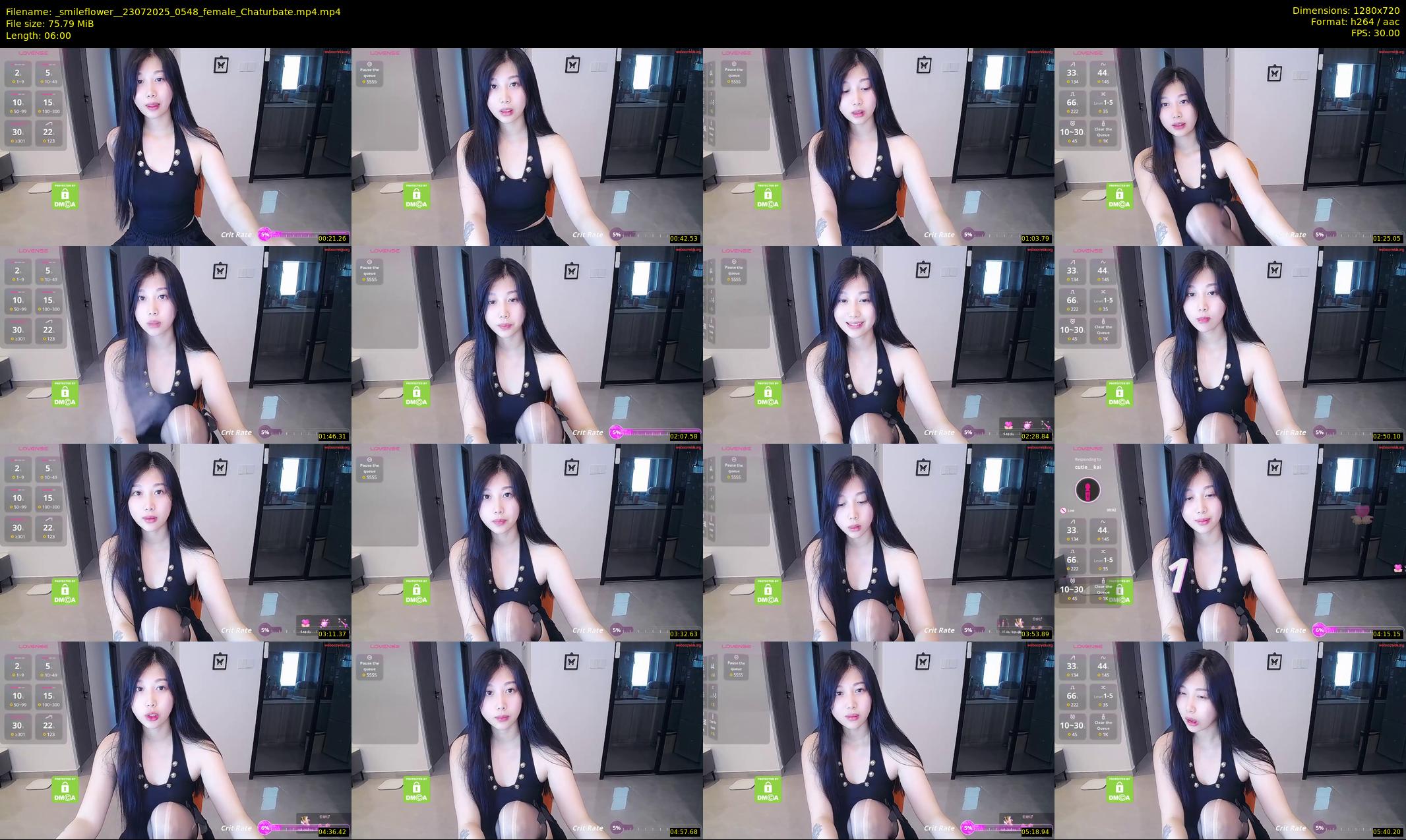 _smileflower_ — 6 minute Chaturbate female cam show recording, 720p, Jul 23, 2025