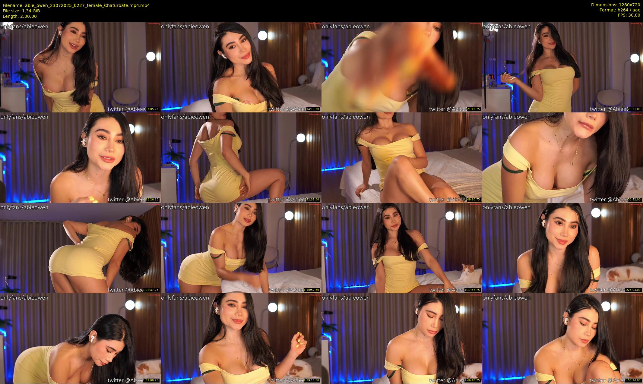 abie_owen — 120 minute Chaturbate female cam show recording, 720p, Jul 23, 2025