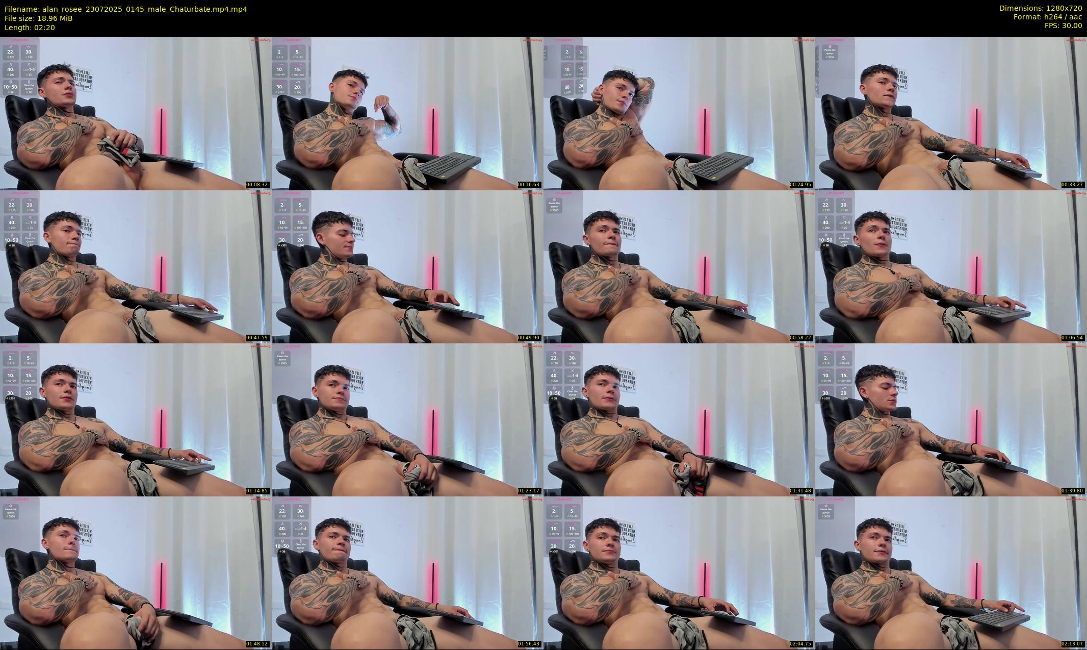 alan_rosee — 3 minute Chaturbate male cam show recording, 720p, Jul 23, 2025