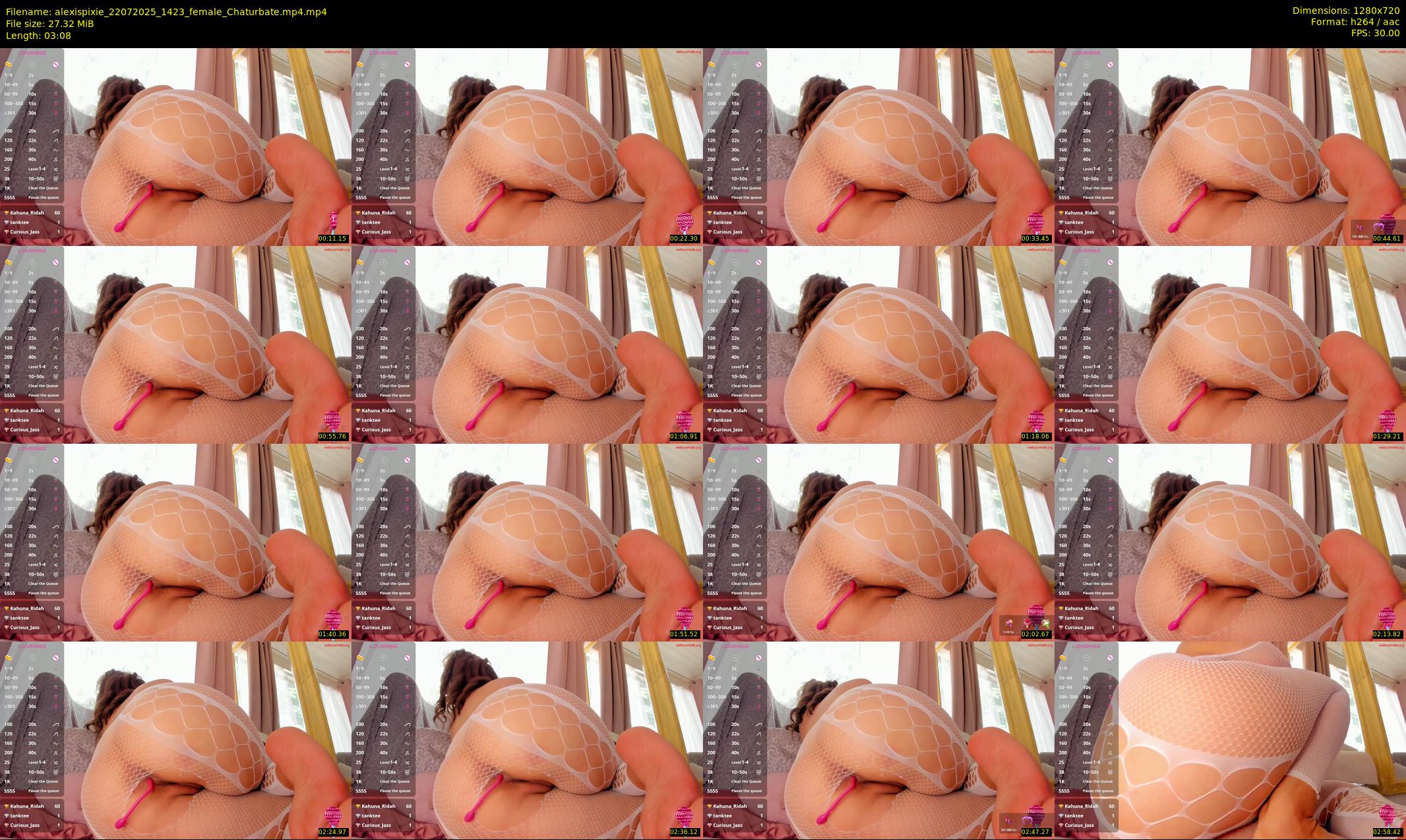 alexispixie — 4 minute Chaturbate female cam show recording, 720p, Jul 22, 2025