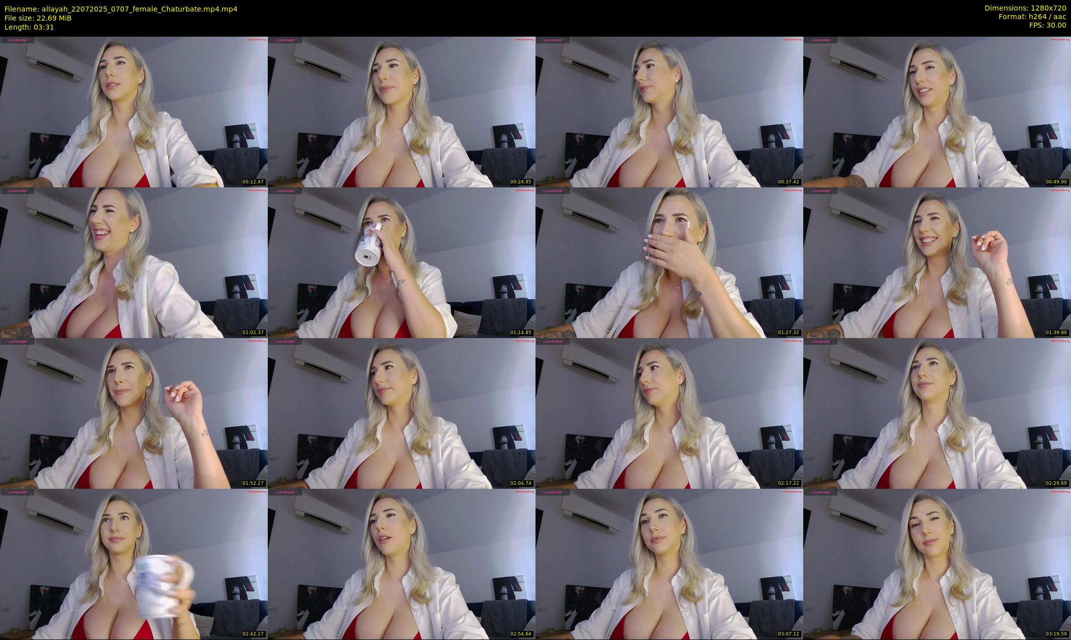 allayah — 4 minute Chaturbate female cam show recording, 720p, Jul 22, 2025