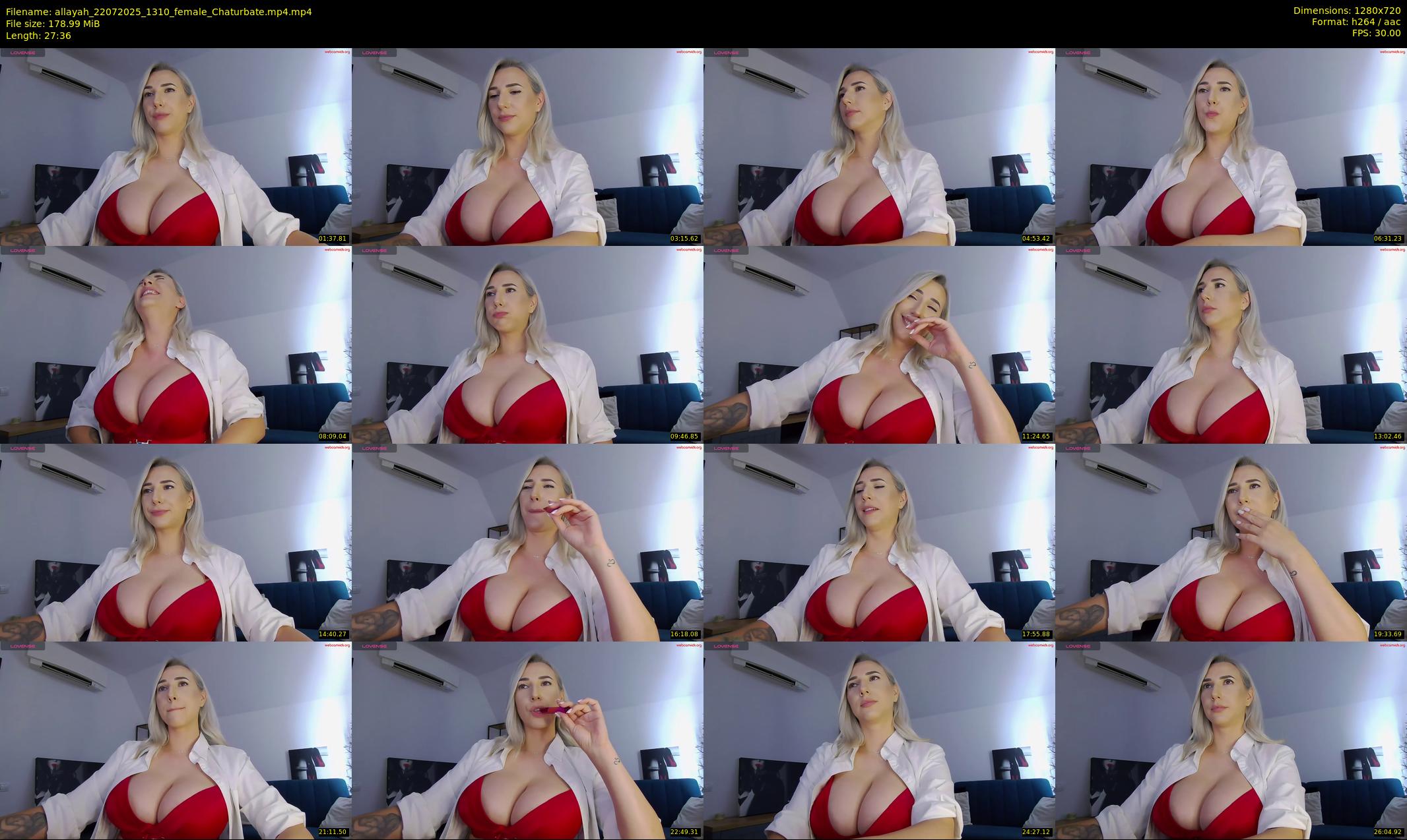 allayah — 28 minute Chaturbate female cam show recording, 720p, Jul 22, 2025
