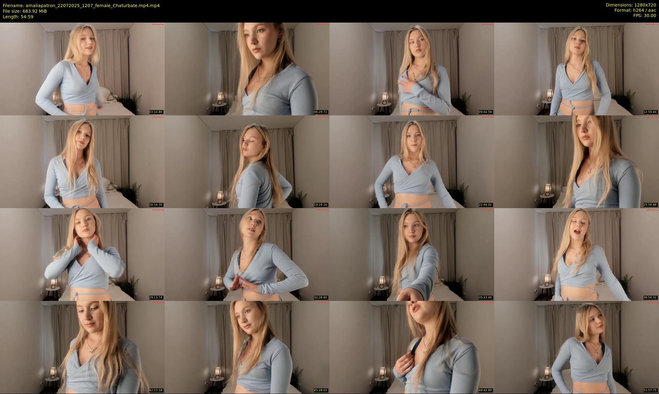 amaliapatron — 55 minute Chaturbate female cam show recording, 720p, Jul 22, 2025