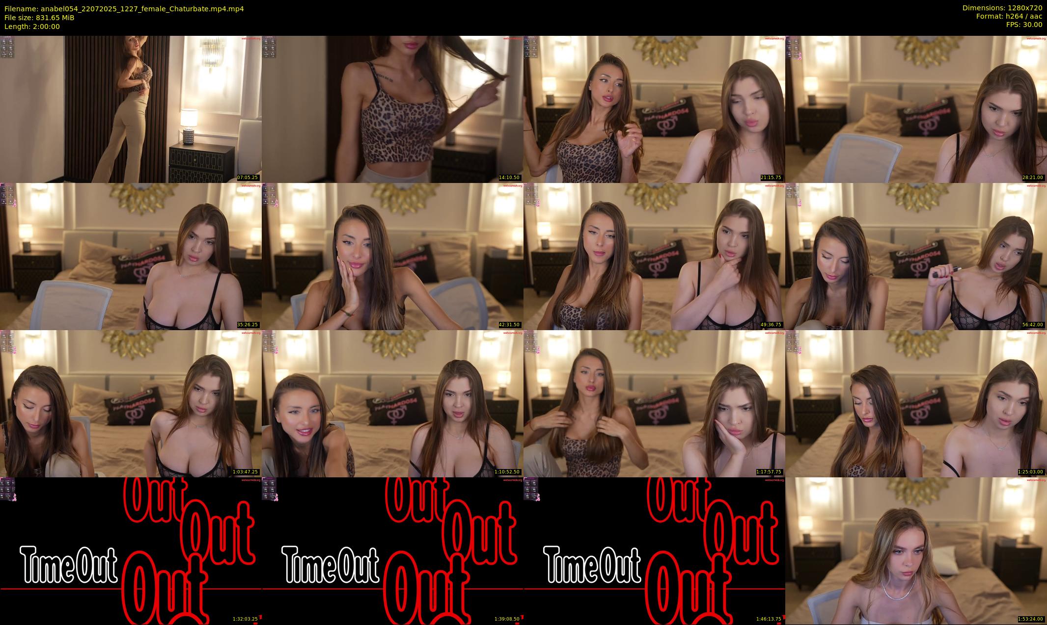 anabel054 — 120 minute Chaturbate female cam show recording, 720p, Jul 22, 2025