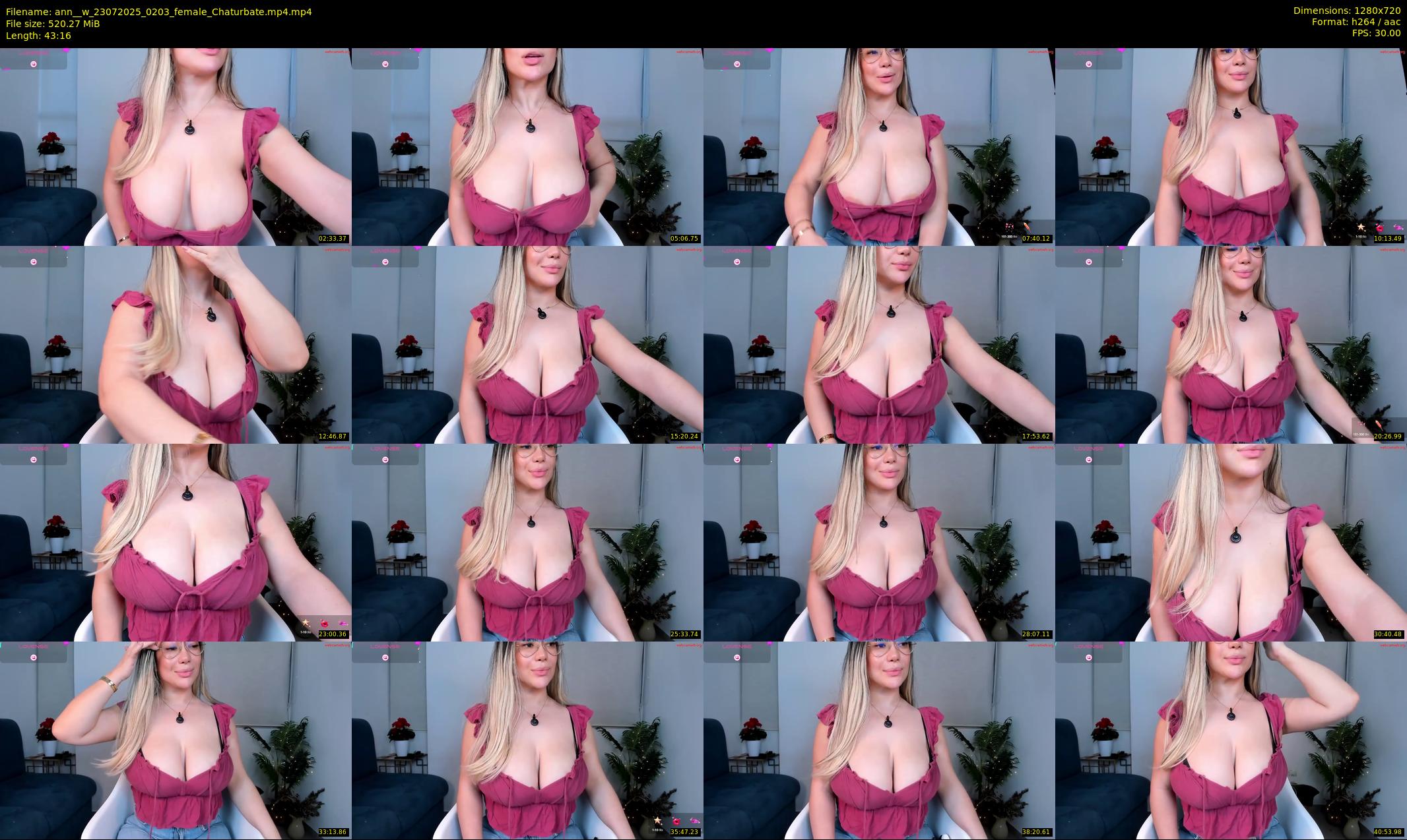 ann__w — 44 minute Chaturbate female cam show recording, 720p, Jul 23, 2025