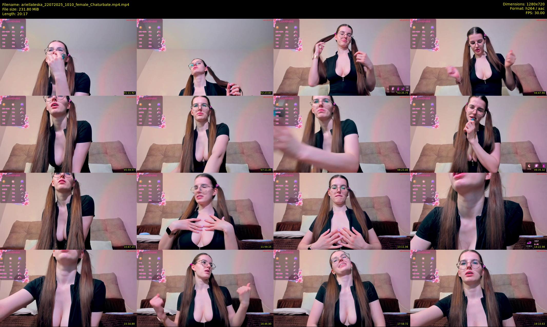 ariellateska — 21 minute Chaturbate female cam show recording, 720p, Jul 22, 2025