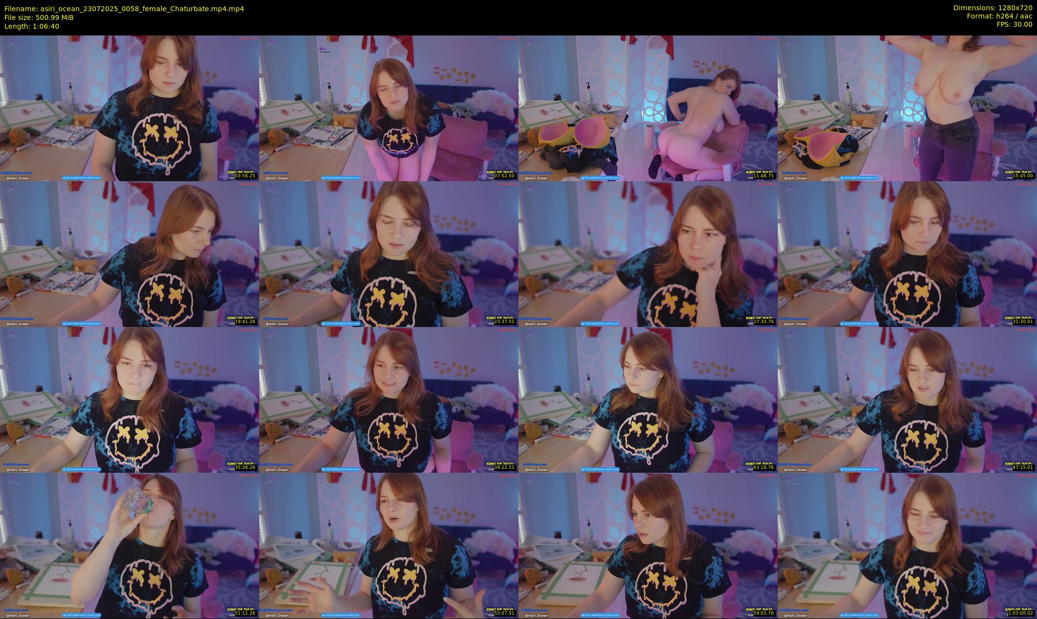 asiri_ocean — 67 minute Chaturbate female cam show recording, 720p, Jul 23, 2025