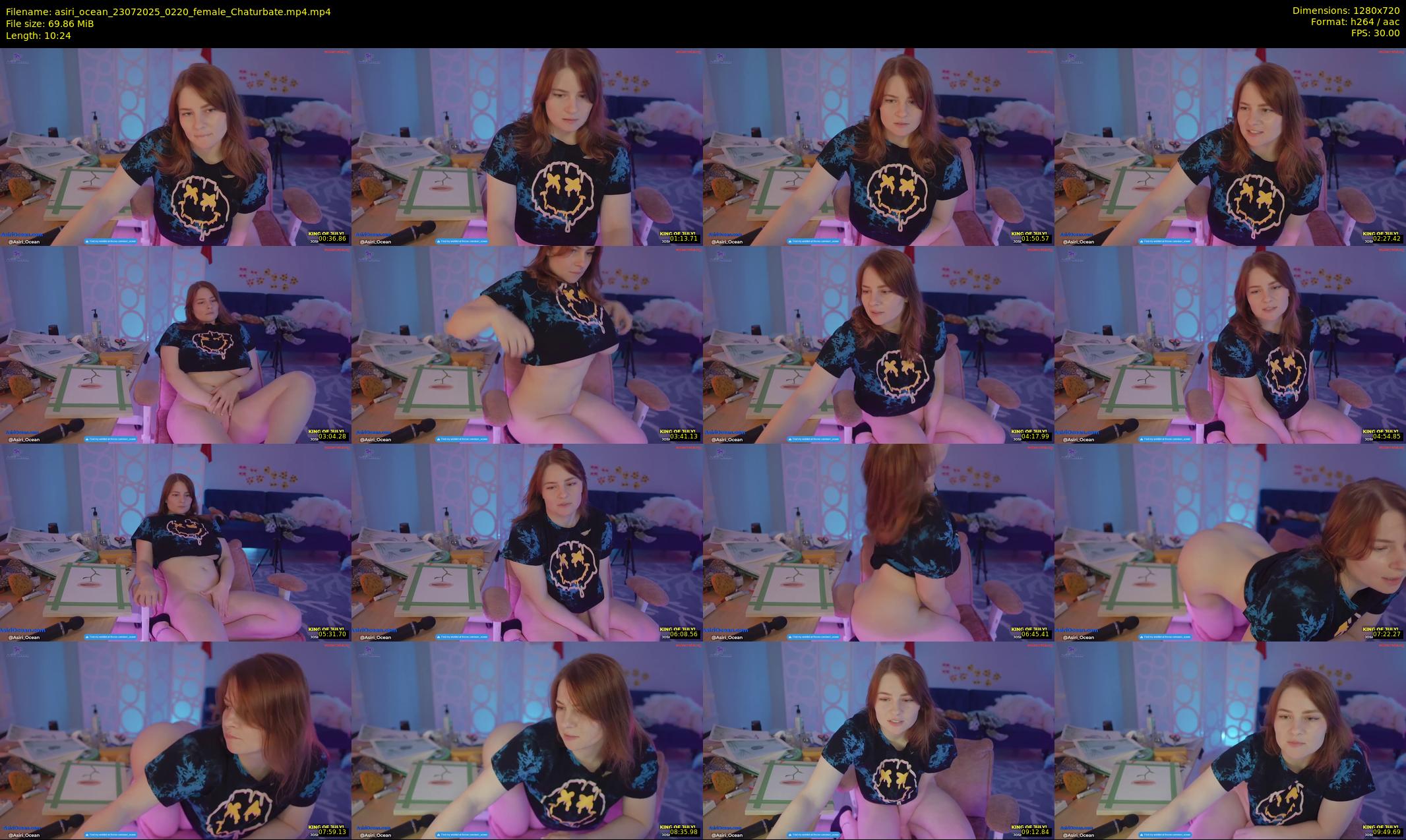 asiri_ocean — 11 minute Chaturbate female cam show recording, 720p, Jul 23, 2025