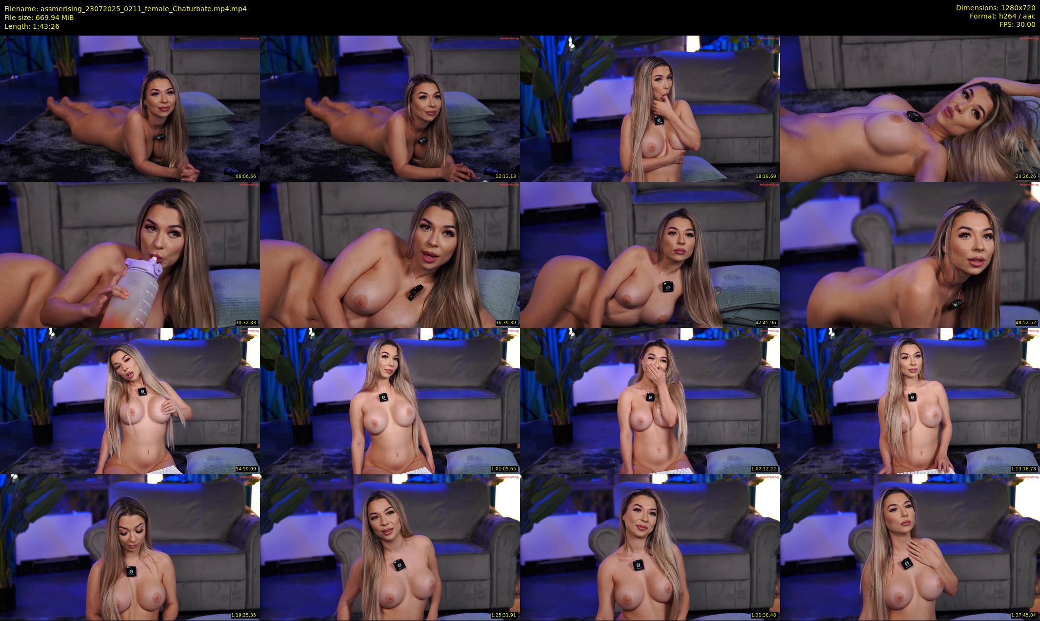 assmerising — 104 minute Chaturbate female cam show recording, 720p, Jul 23, 2025
