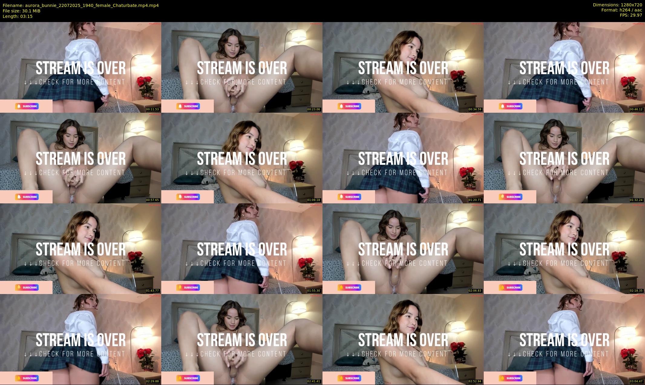 aurora_bunnie — 4 minute Chaturbate female cam show recording, 720p, Jul 22, 2025