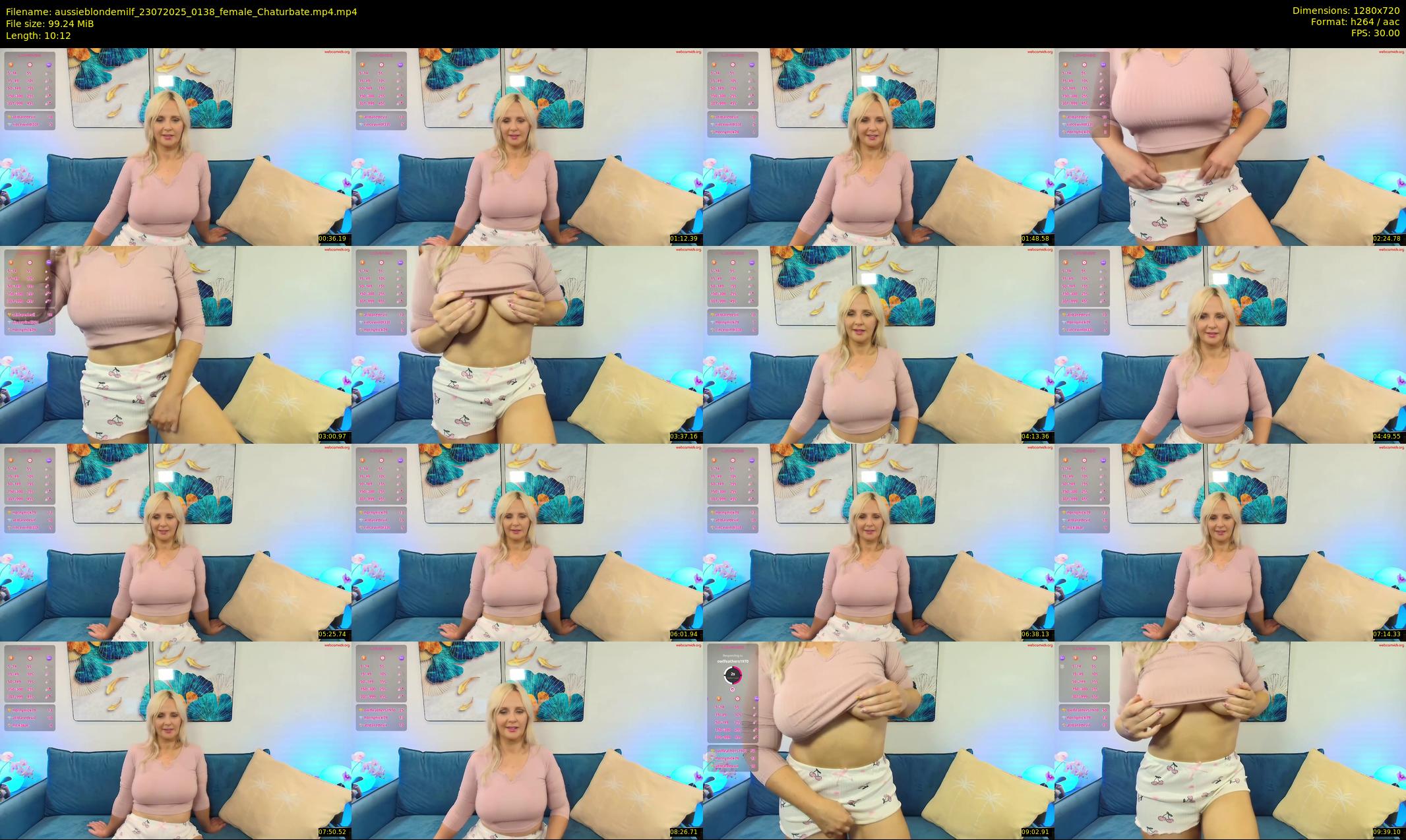 aussieblondemilf — 11 minute Chaturbate female cam show recording, 720p, Jul 23, 2025