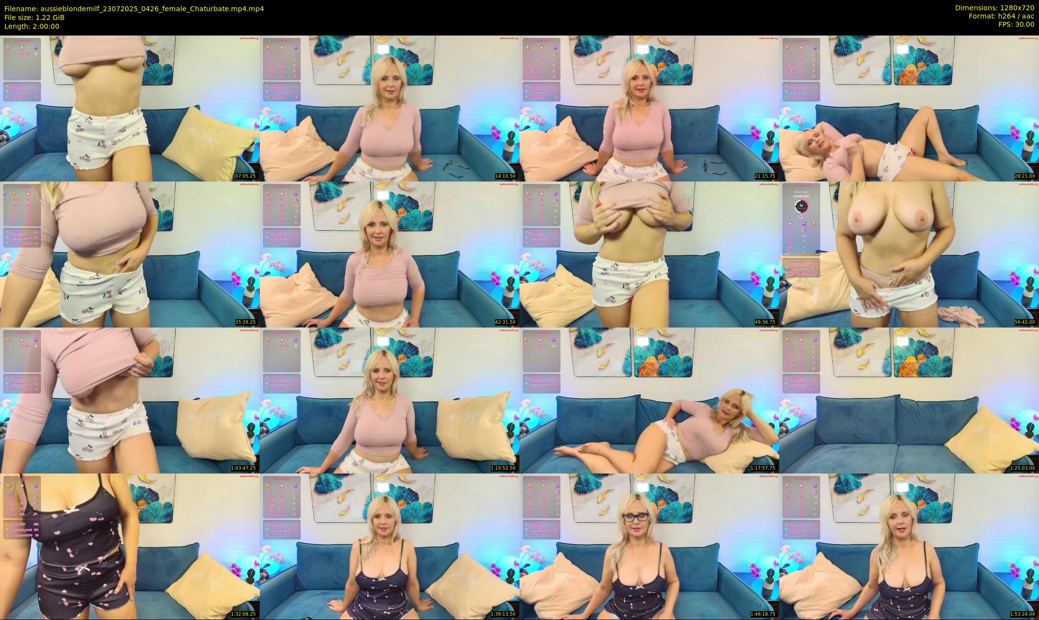 aussieblondemilf — 120 minute Chaturbate female cam show recording, 720p, Jul 23, 2025