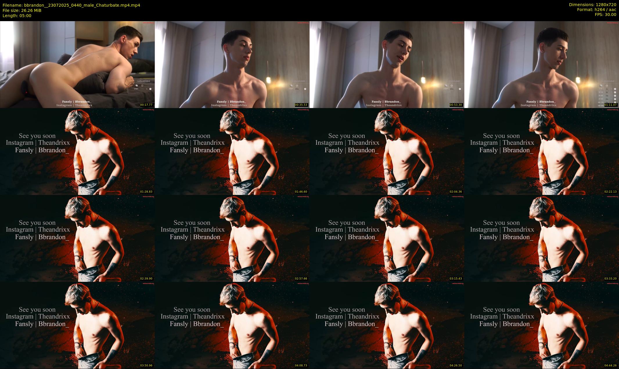 bbrandon_ — 5 minute Chaturbate male cam show recording, 720p, Jul 23, 2025