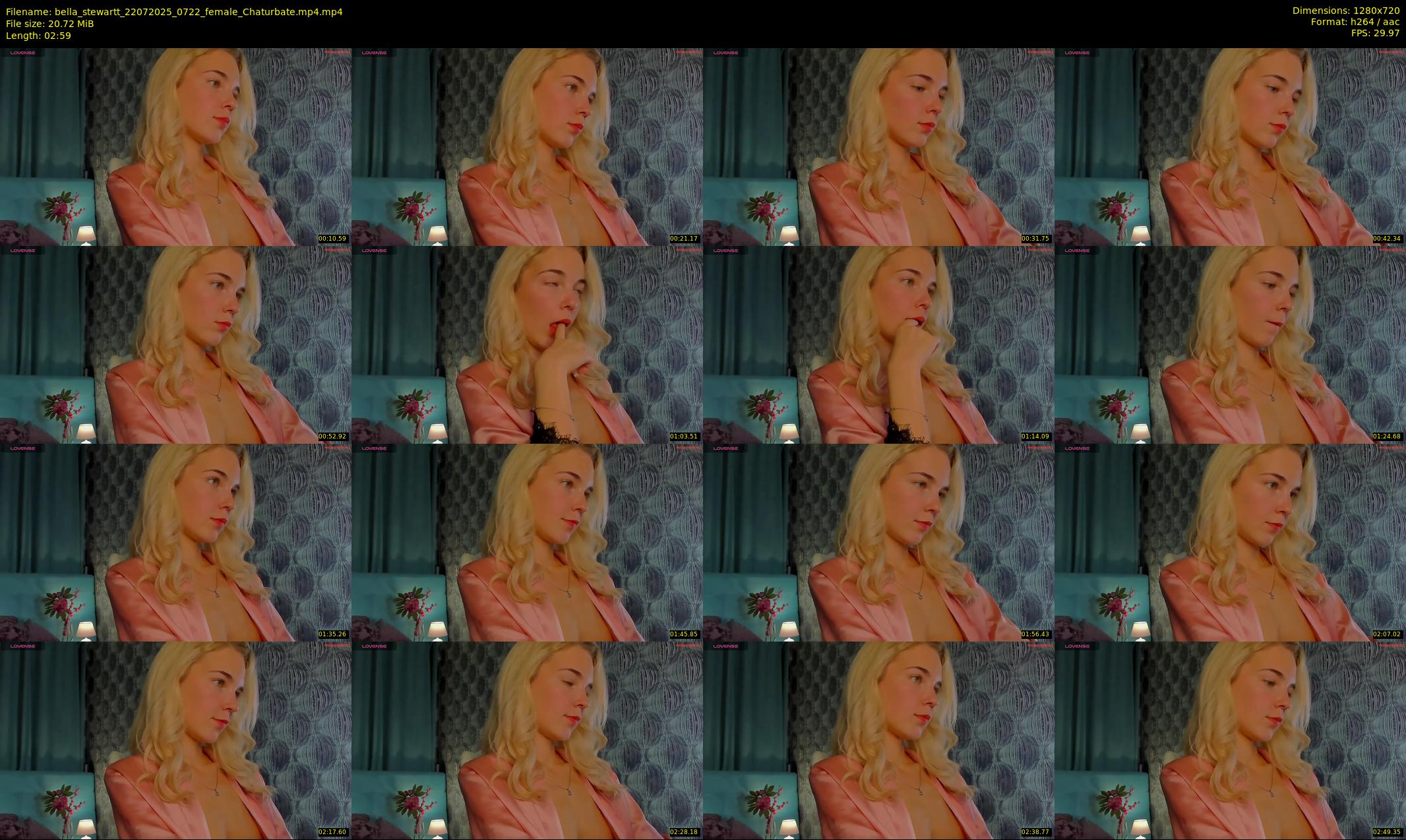 bella_stewartt — 3 minute Chaturbate female cam show recording, 720p, Jul 22, 2025