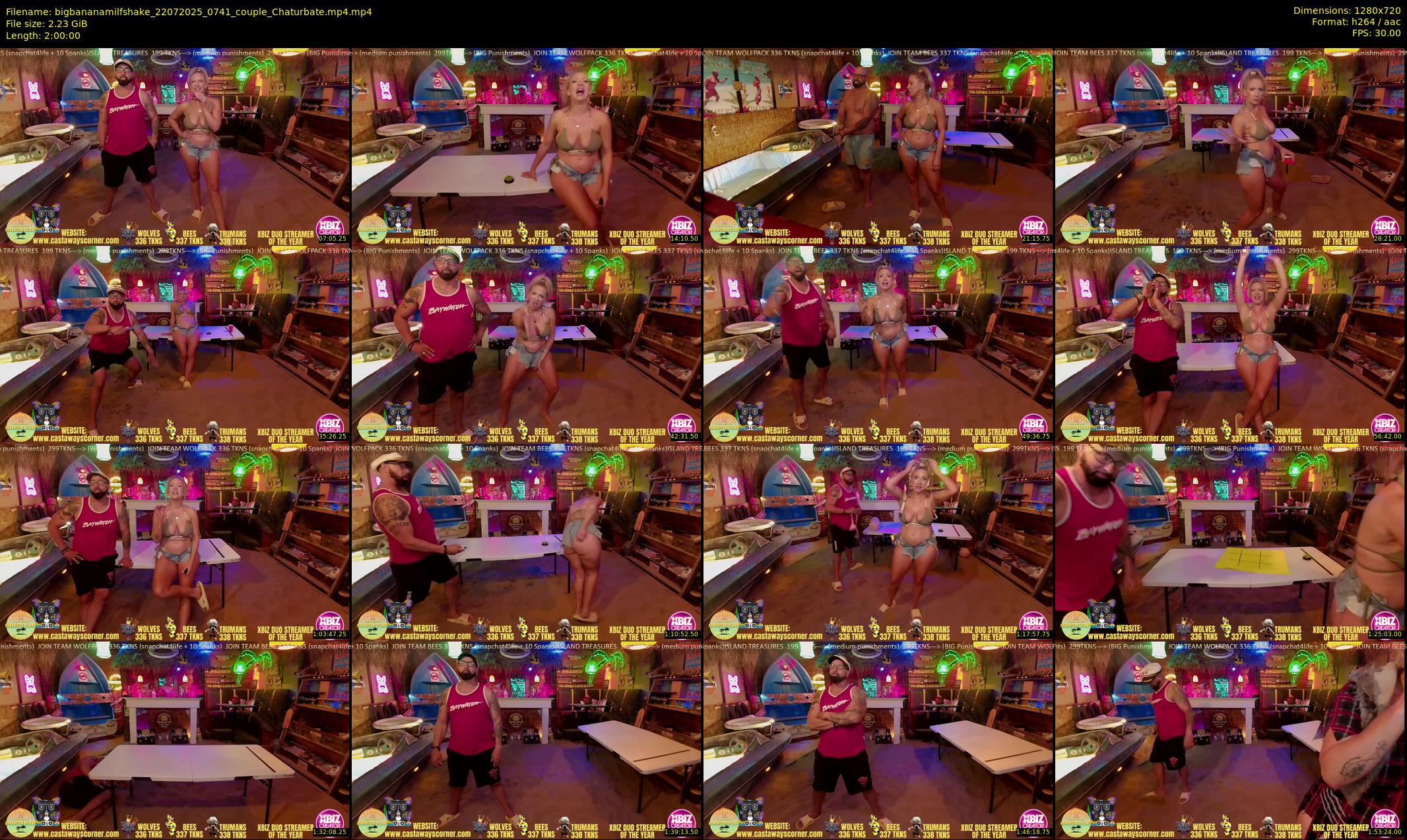 bigbananamilfshake — 120 minute Chaturbate couple cam show recording, 720p, Jul 22, 2025