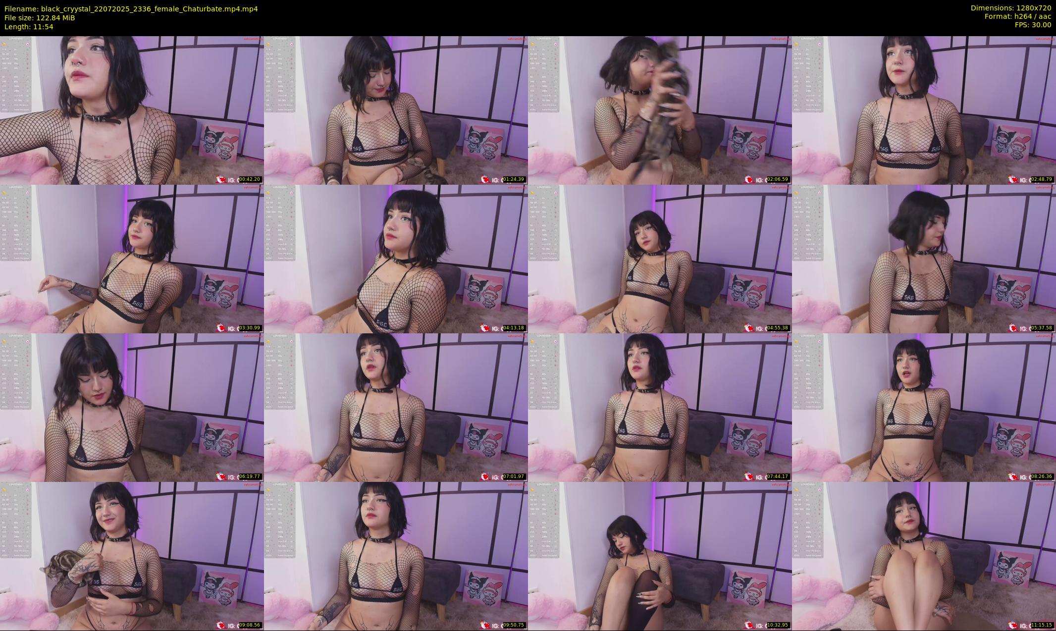 black_cryystal — 12 minute Chaturbate female cam show recording, 720p, Jul 22, 2025