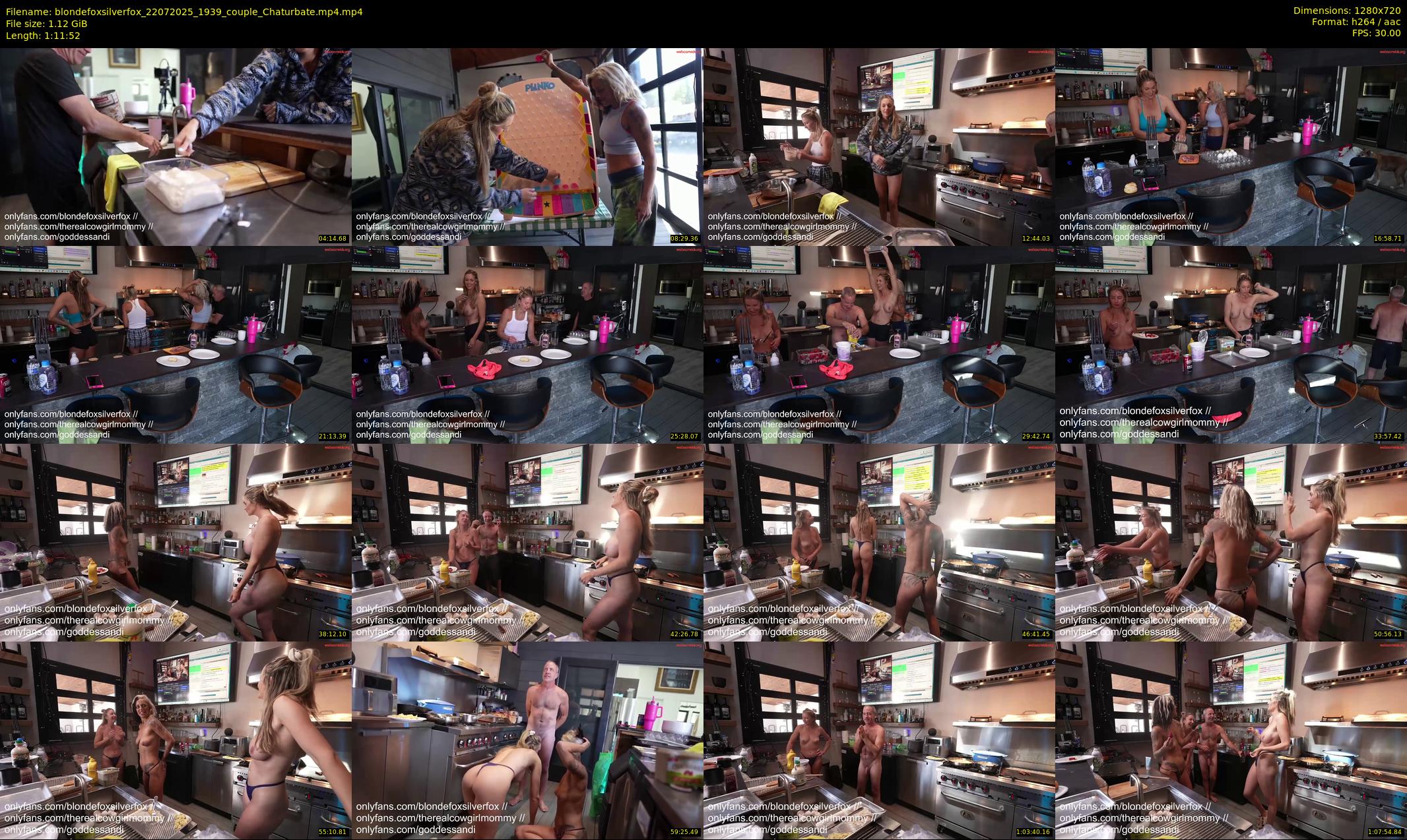 blondefoxsilverfox — 72 minute Chaturbate couple cam show recording, 720p, Jul 22, 2025