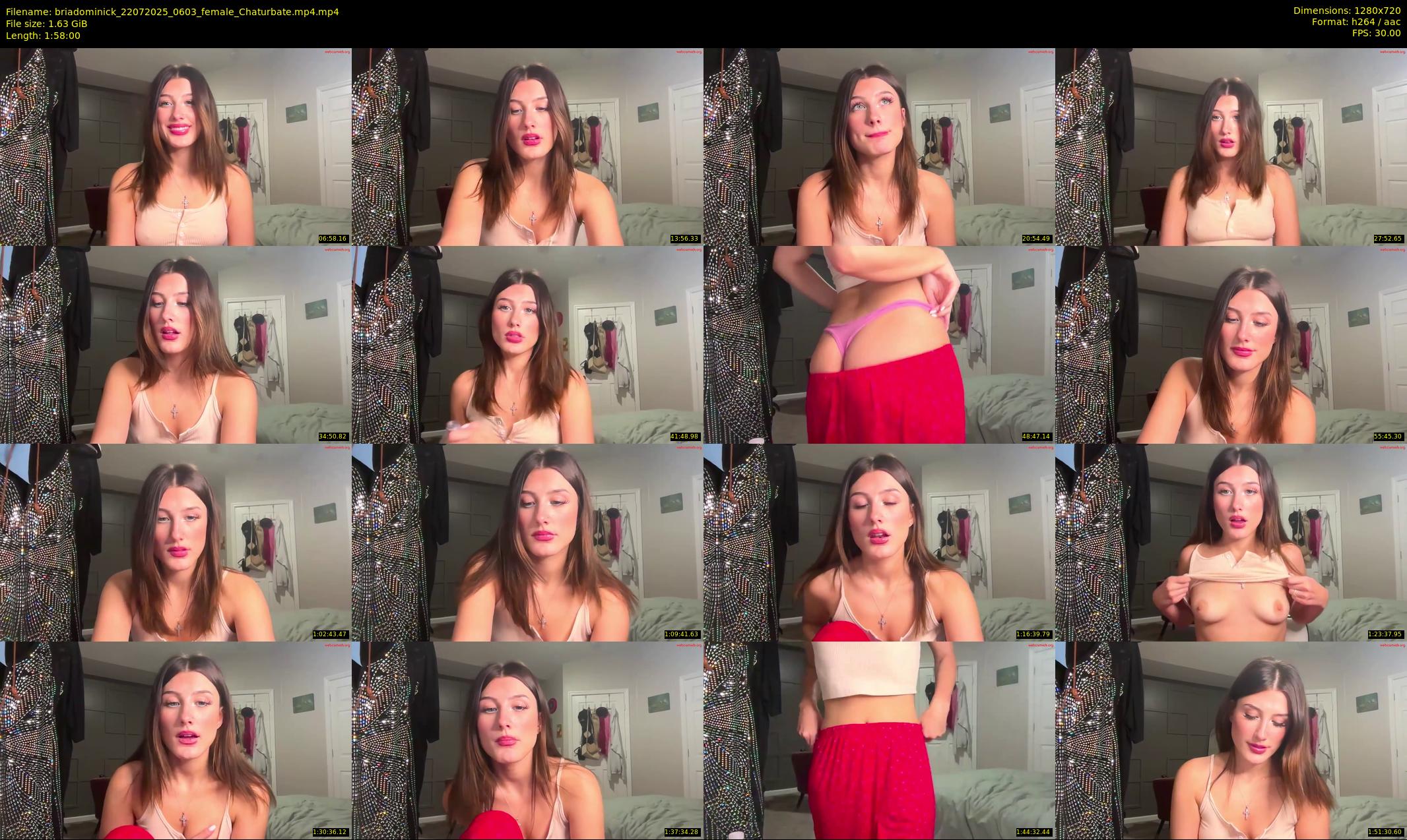 briadominick — 118 minute Chaturbate couple cam show recording, 720p, Jul 22, 2025