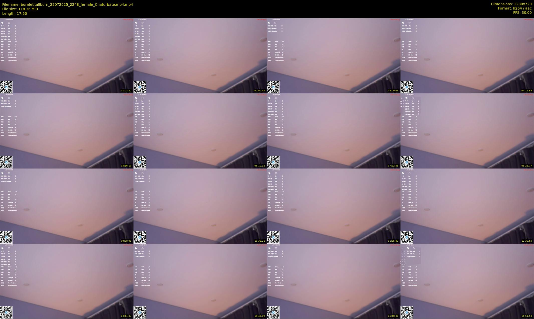 burnletitallburn — 18 minute Chaturbate female cam show recording, 720p, Jul 22, 2025