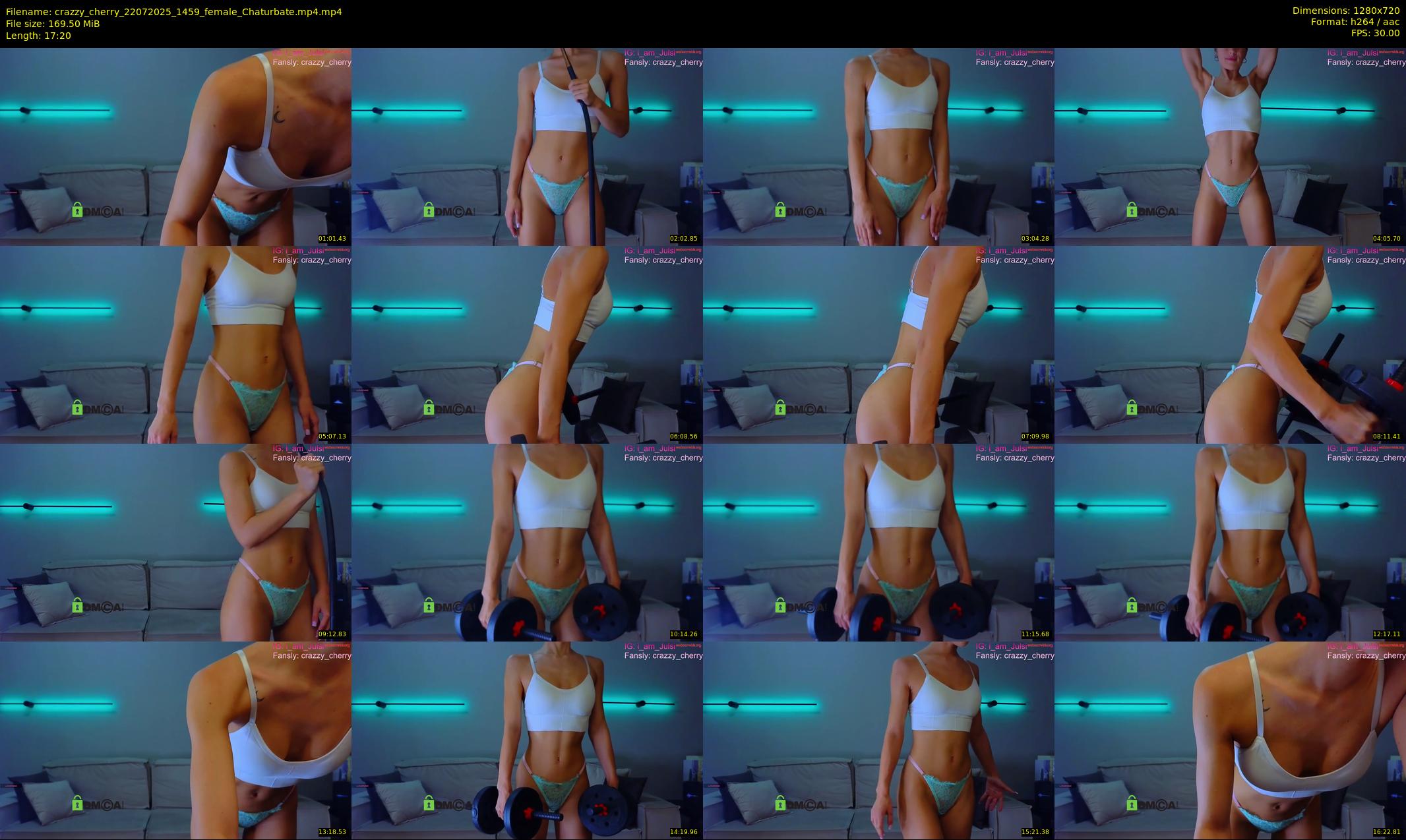 crazzy_cherry — 18 minute Chaturbate female cam show recording, 720p, Jul 22, 2025