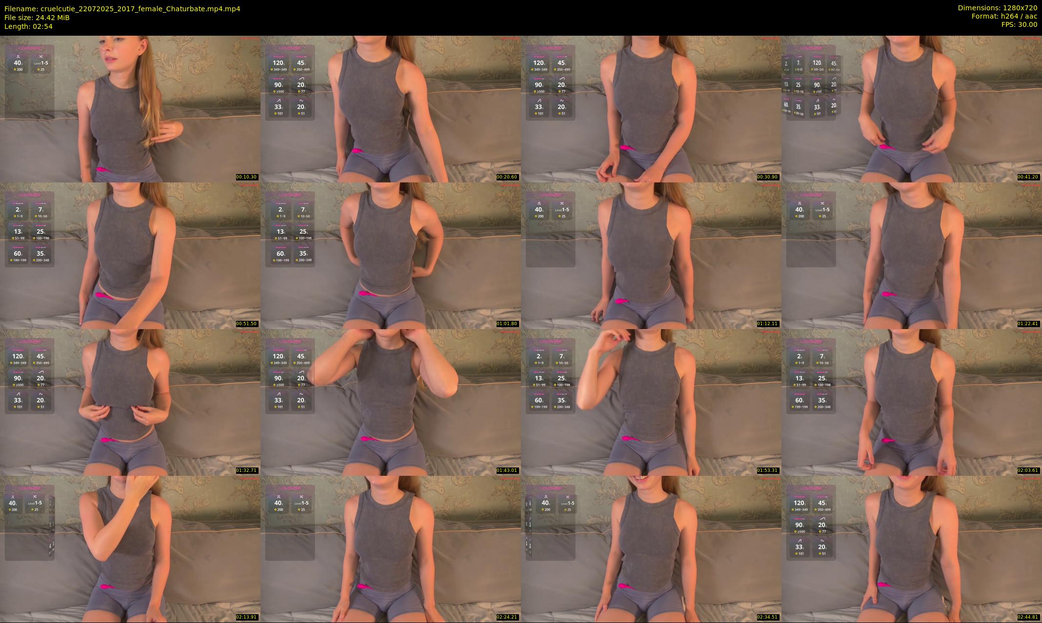 cruelcutie — 3 minute Chaturbate female cam show recording, 720p, Jul 22, 2025