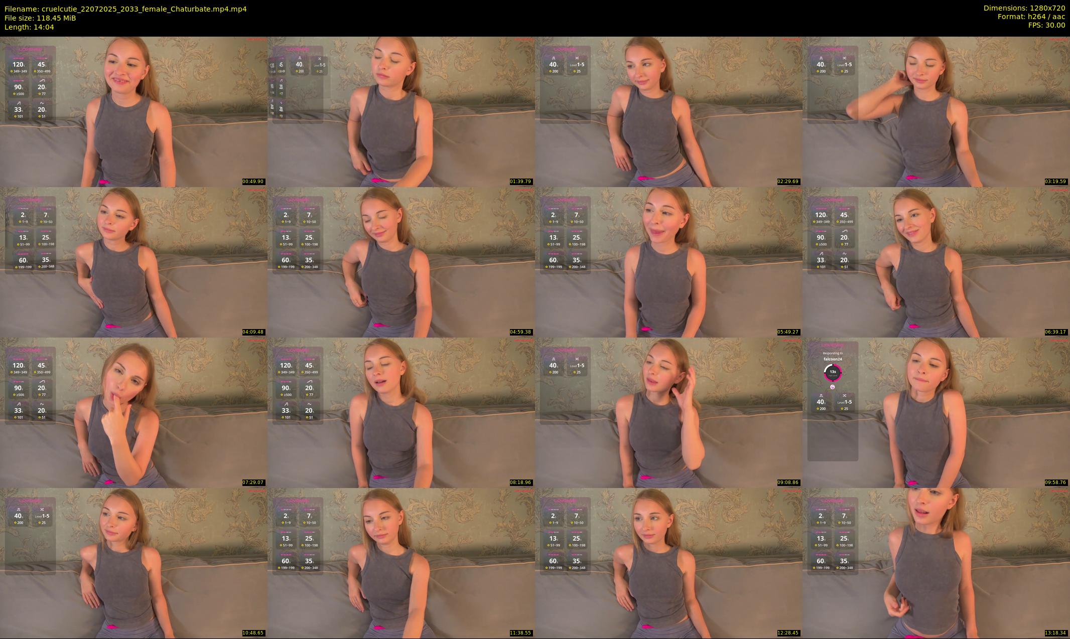 cruelcutie — 15 minute Chaturbate female cam show recording, 720p, Jul 22, 2025