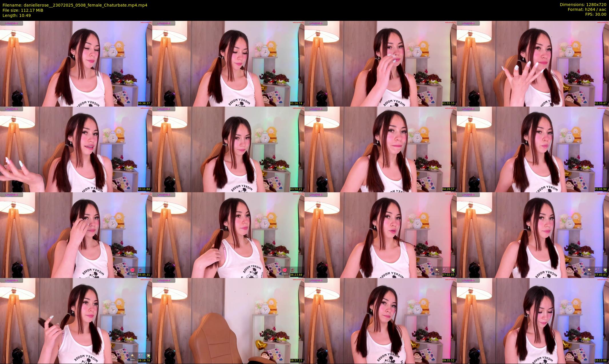 daniellerose_ — 11 minute Chaturbate female cam show recording, 720p, Jul 23, 2025