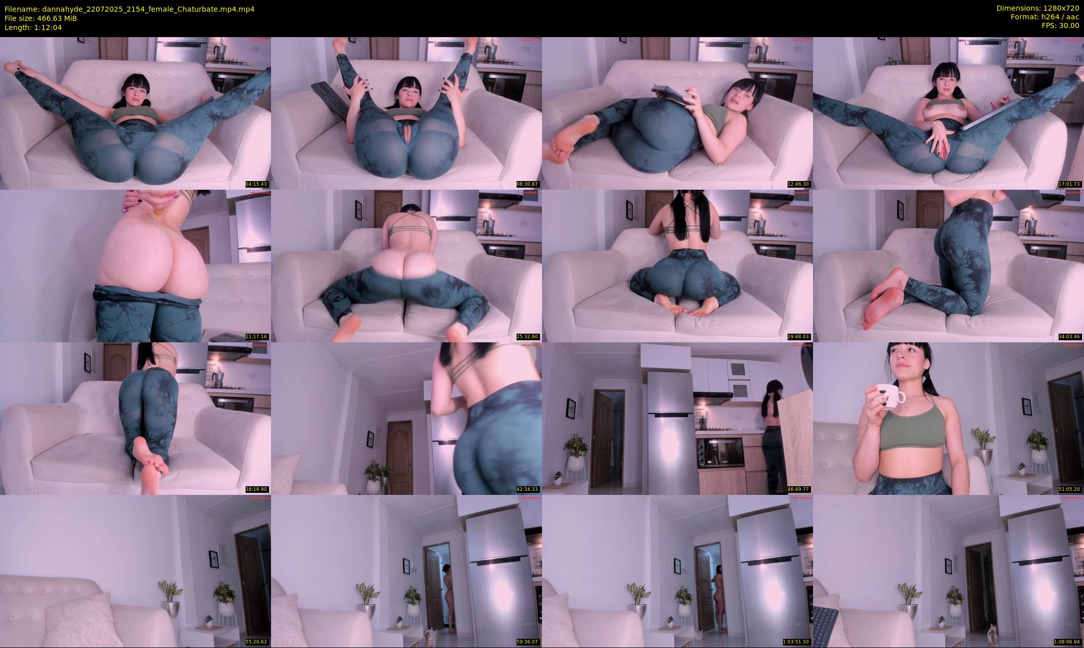 dannahyde — 73 minute Chaturbate female cam show recording, 720p, Jul 22, 2025
