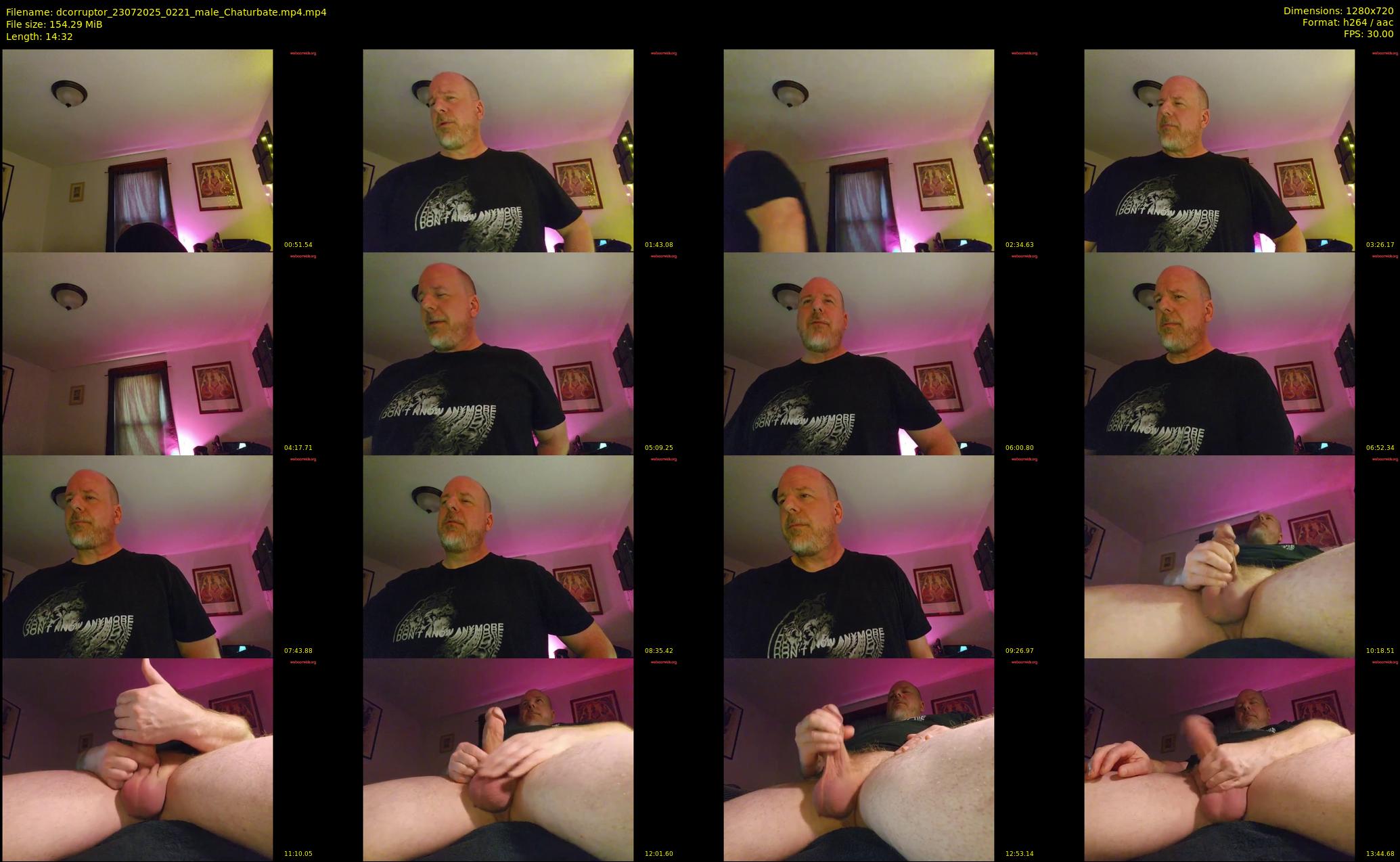 dcorruptor — 15 minute Chaturbate male cam show recording, 720p, Jul 23, 2025