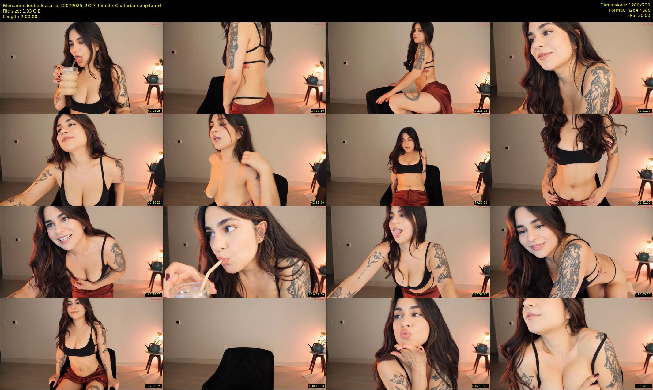 doubedeesarai — 120 minute Chaturbate female cam show recording, 720p, Jul 22, 2025
