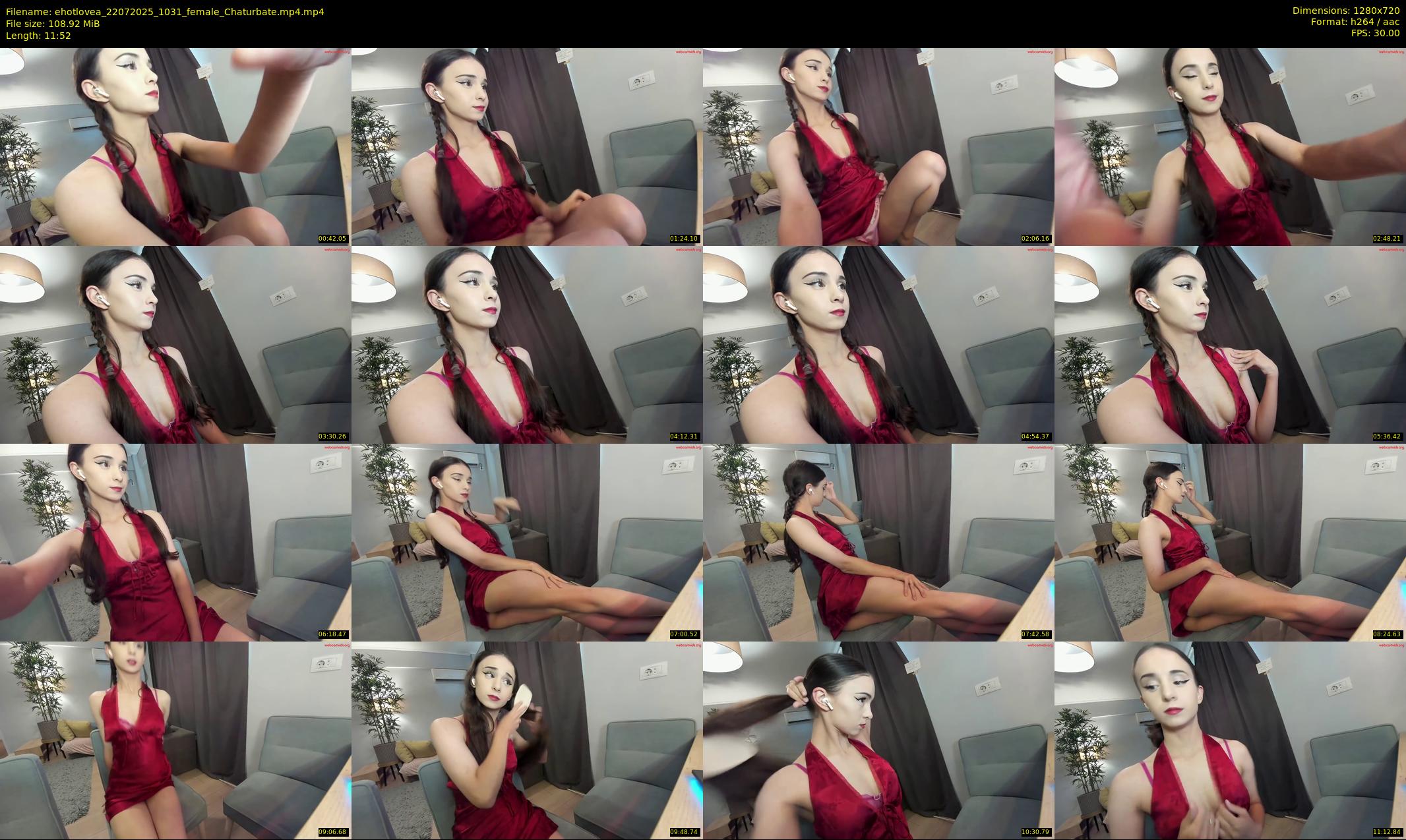 ehotlovea — 12 minute Chaturbate female cam show recording, 720p, Jul 22, 2025