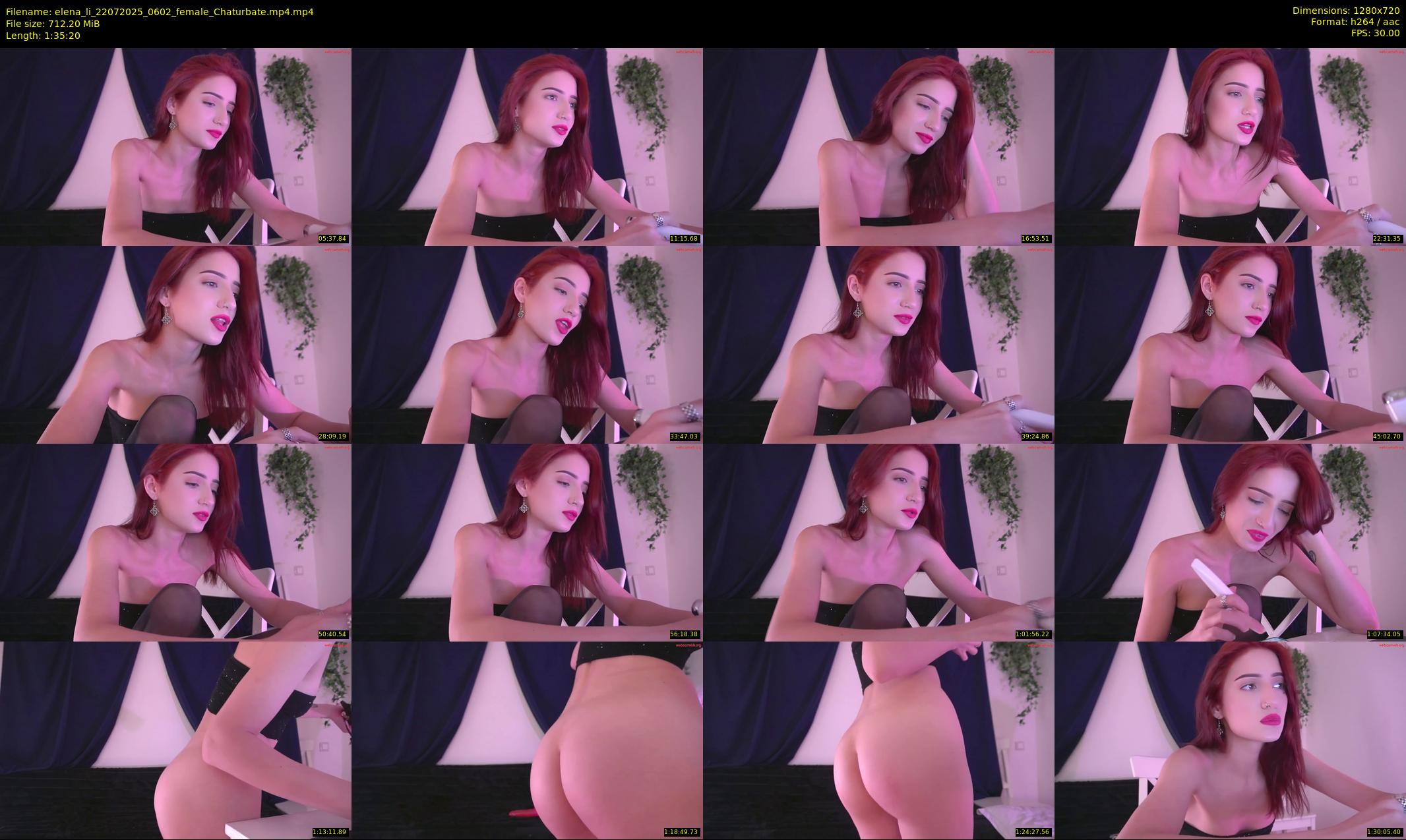 elena_li — 96 minute Chaturbate female cam show recording, 720p, Jul 22, 2025