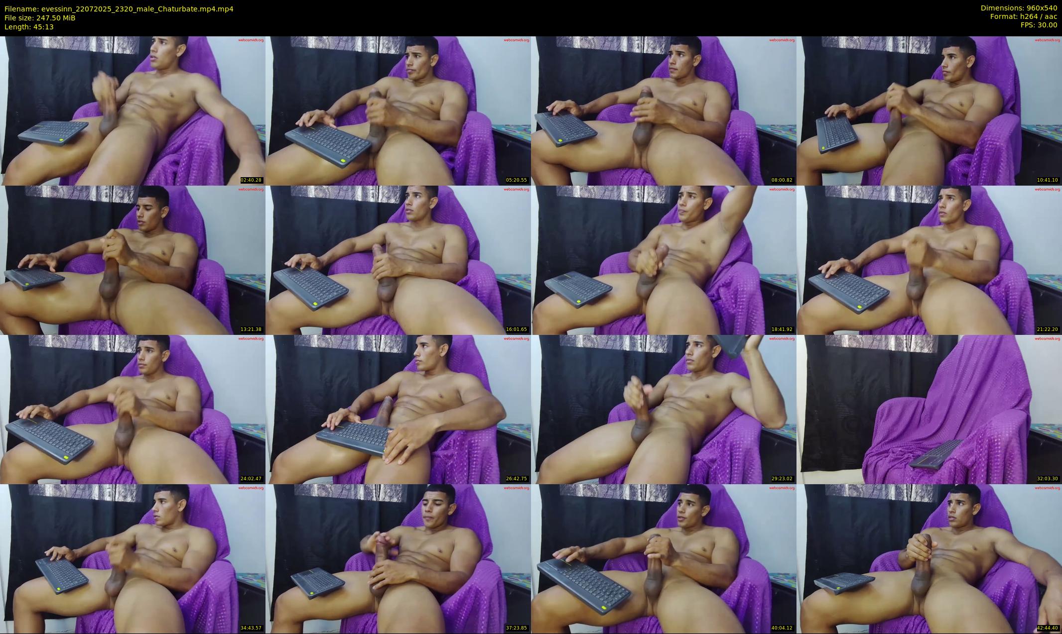 evessinn — 46 minute Chaturbate male cam show recording, 480p, Jul 22, 2025