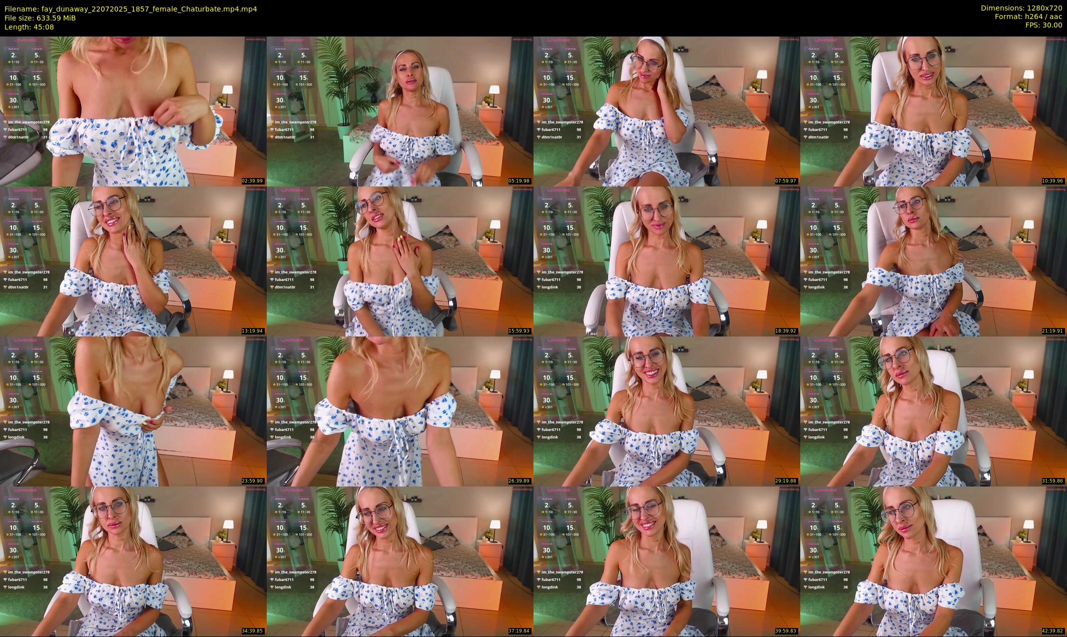 fay_dunaway — 46 minute Chaturbate female cam show recording, 720p, Jul 22, 2025