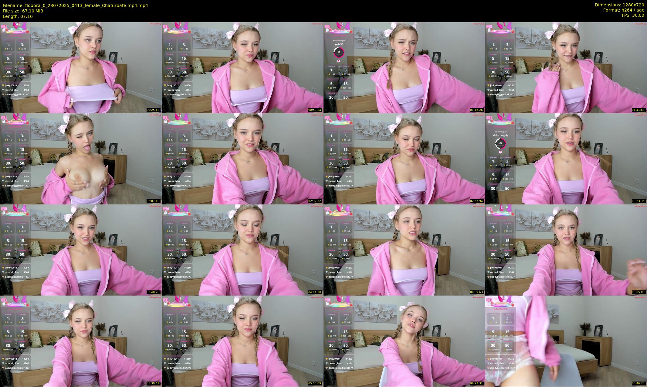 flooora_0 — 8 minute Chaturbate couple cam show recording, 720p, Jul 23, 2025