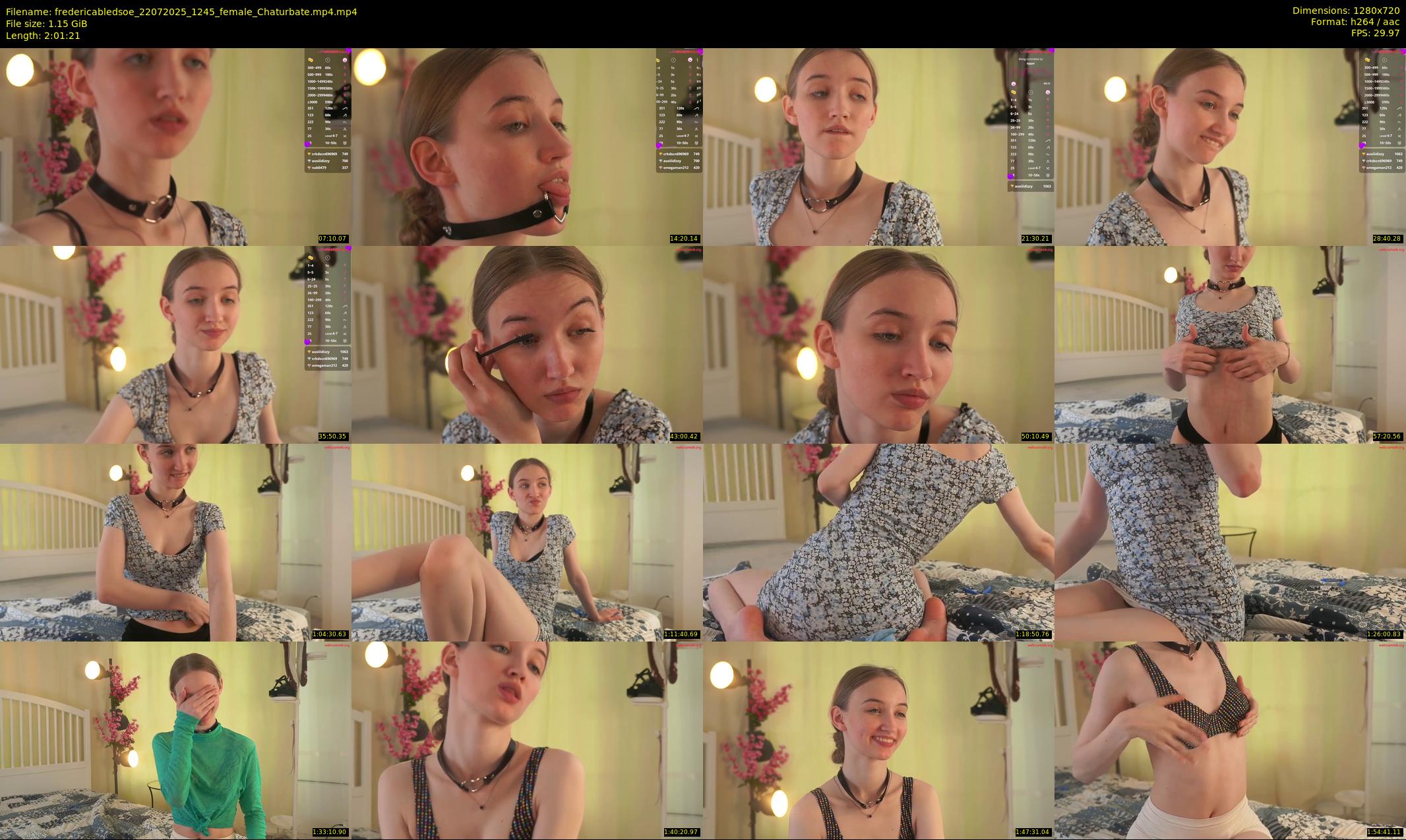 fredericabledsoe — 122 minute Chaturbate female cam show recording, 720p, Jul 22, 2025