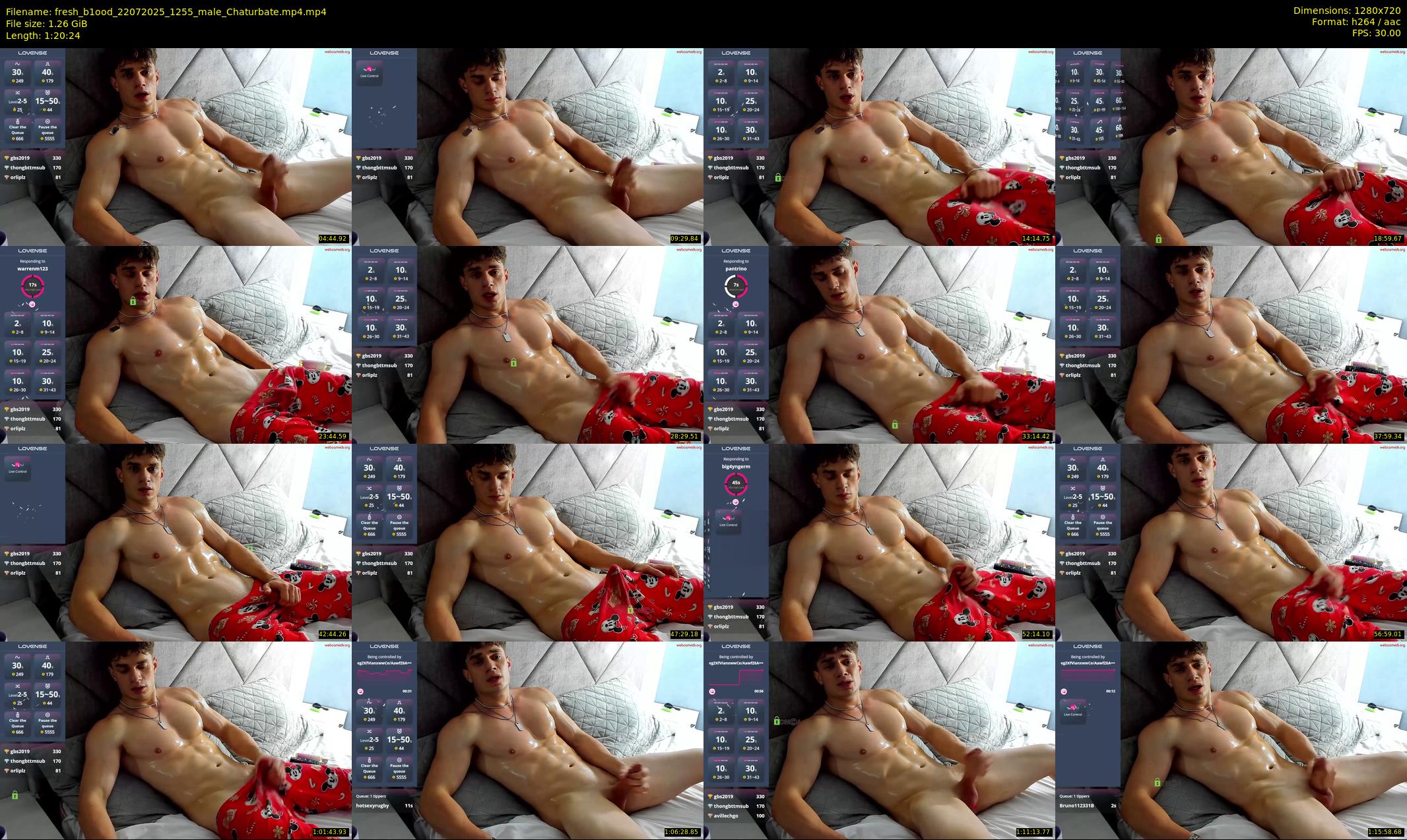 fresh_b1ood — 81 minute Chaturbate male cam show recording, 720p, Jul 22, 2025