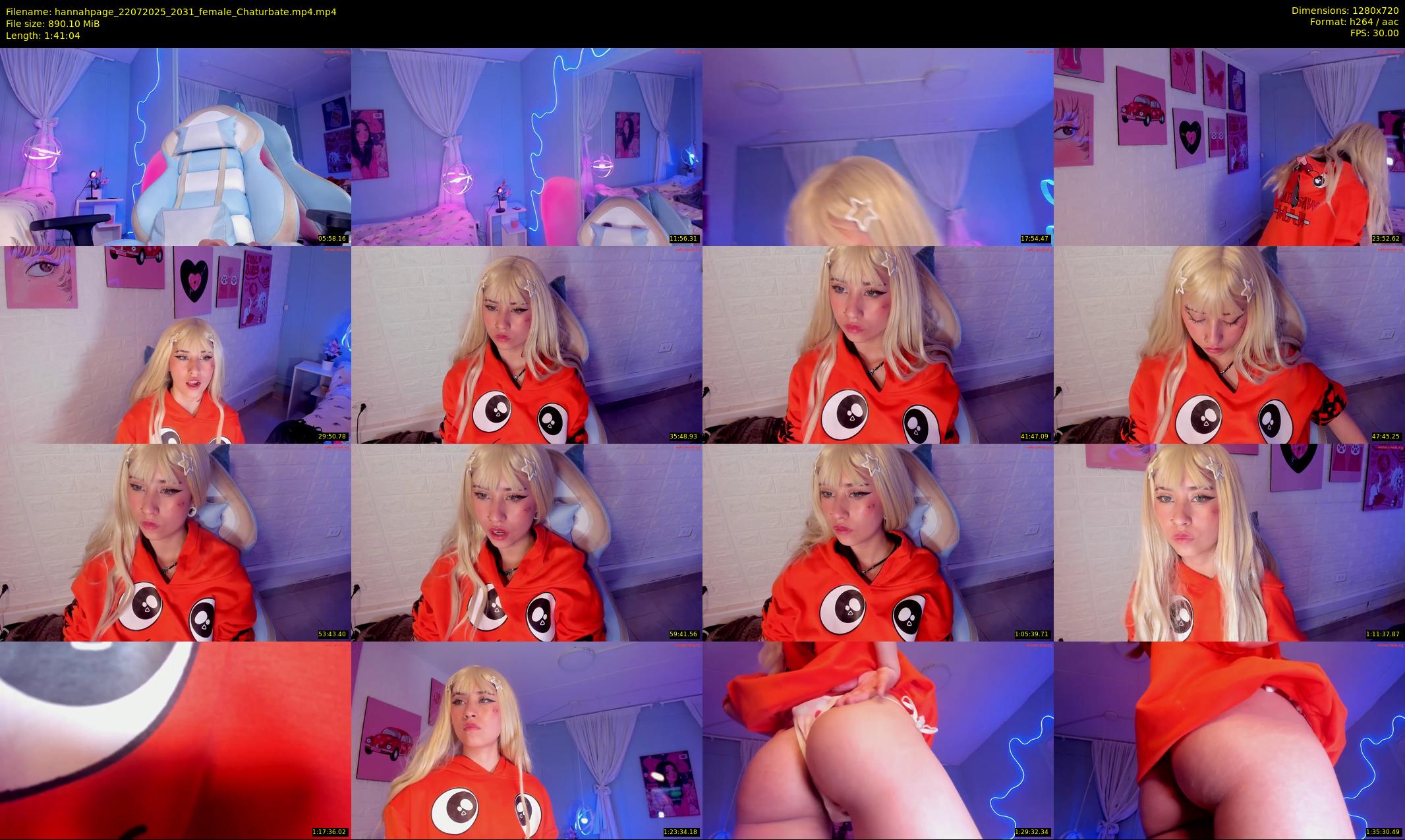 hannahpage — 102 minute Chaturbate female cam show recording, 720p, Jul 22, 2025