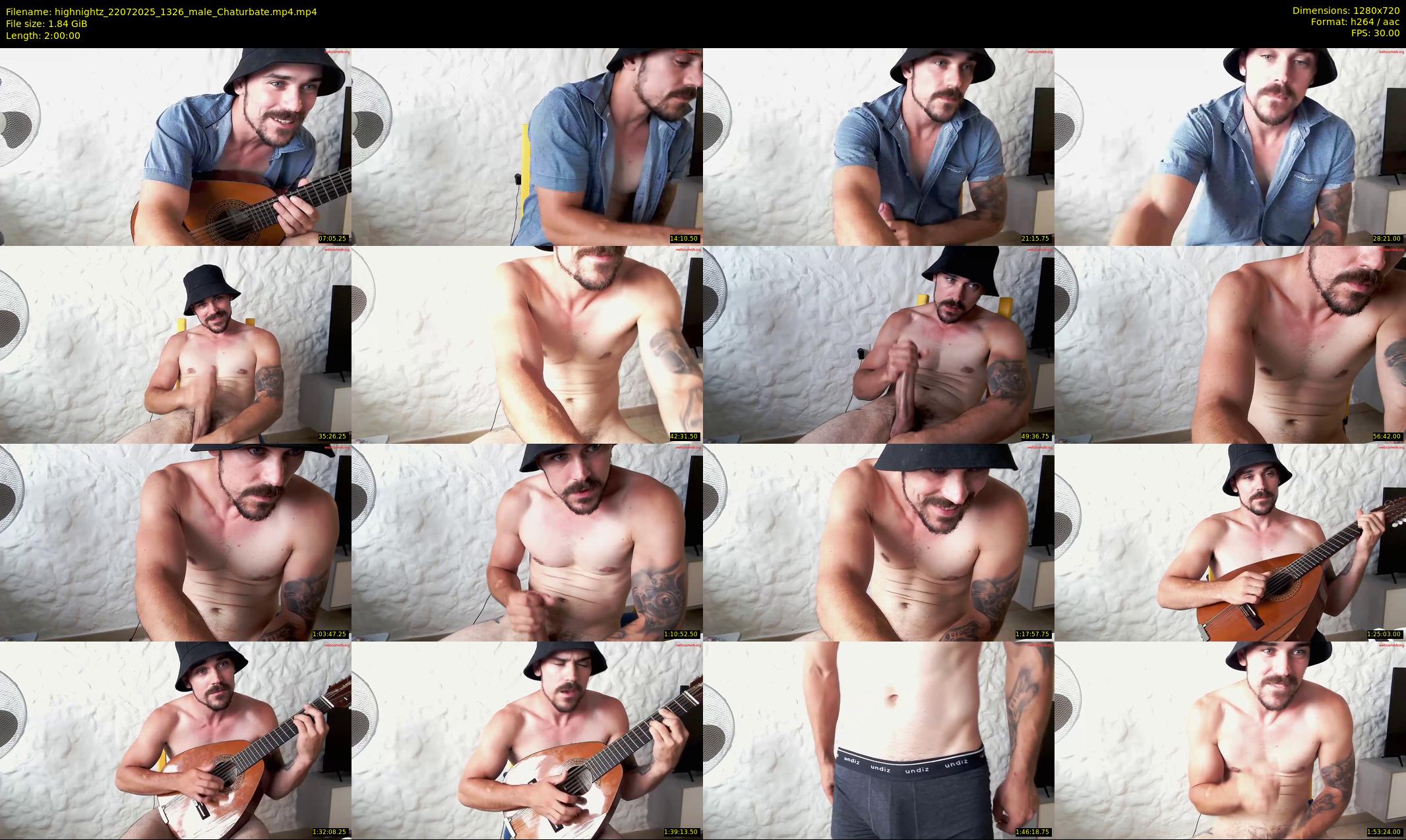 highnightz — 120 minute Chaturbate male cam show recording, 720p, Jul 22, 2025