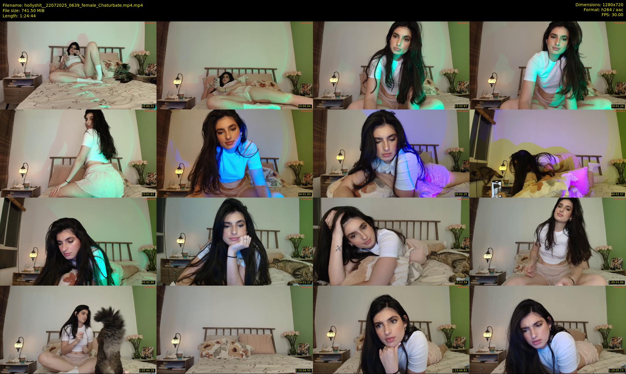 hollyshit_ — 85 minute Chaturbate female cam show recording, 720p, Jul 22, 2025