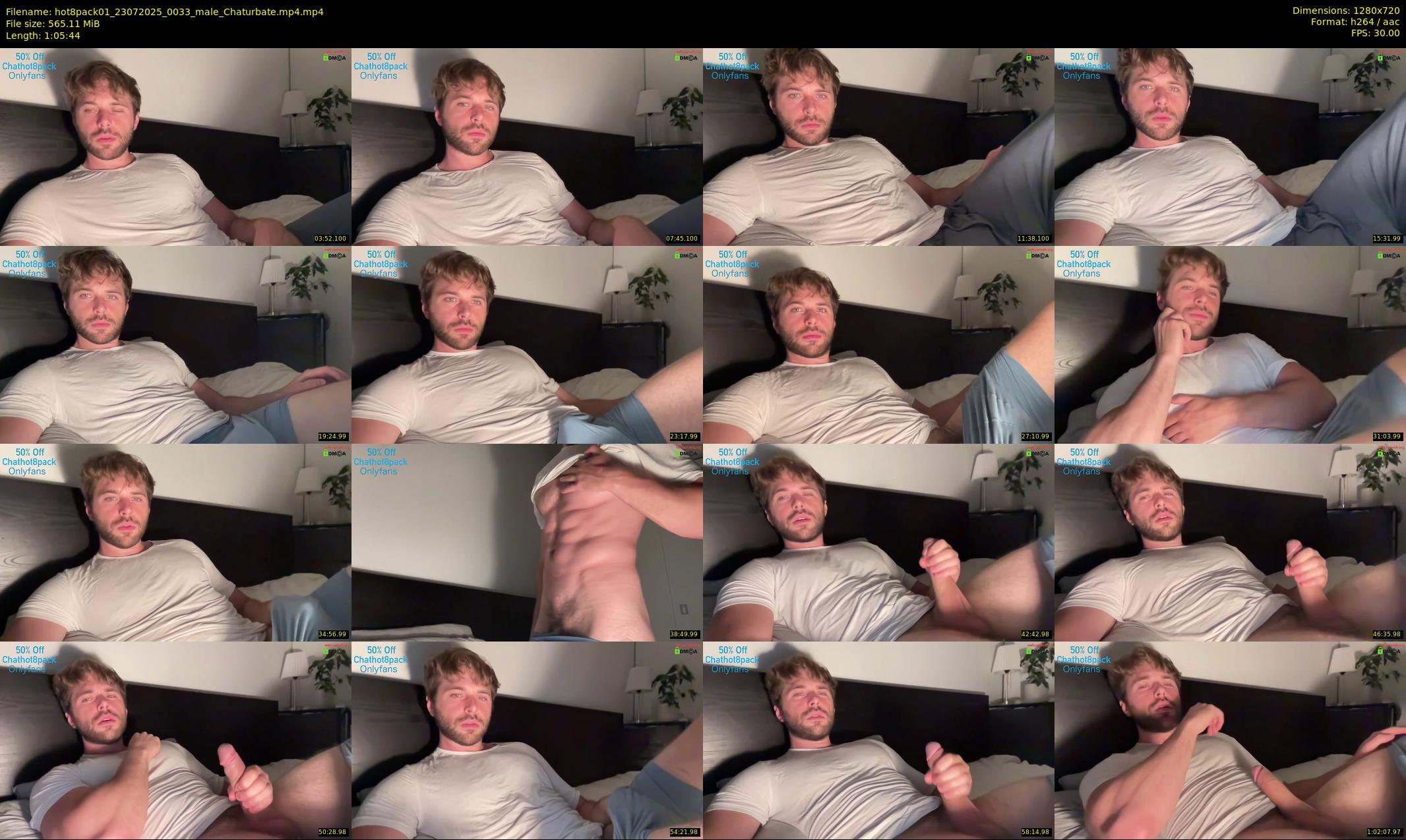 hot8pack01 — 66 minute Chaturbate male cam show recording, 720p, Jul 23, 2025