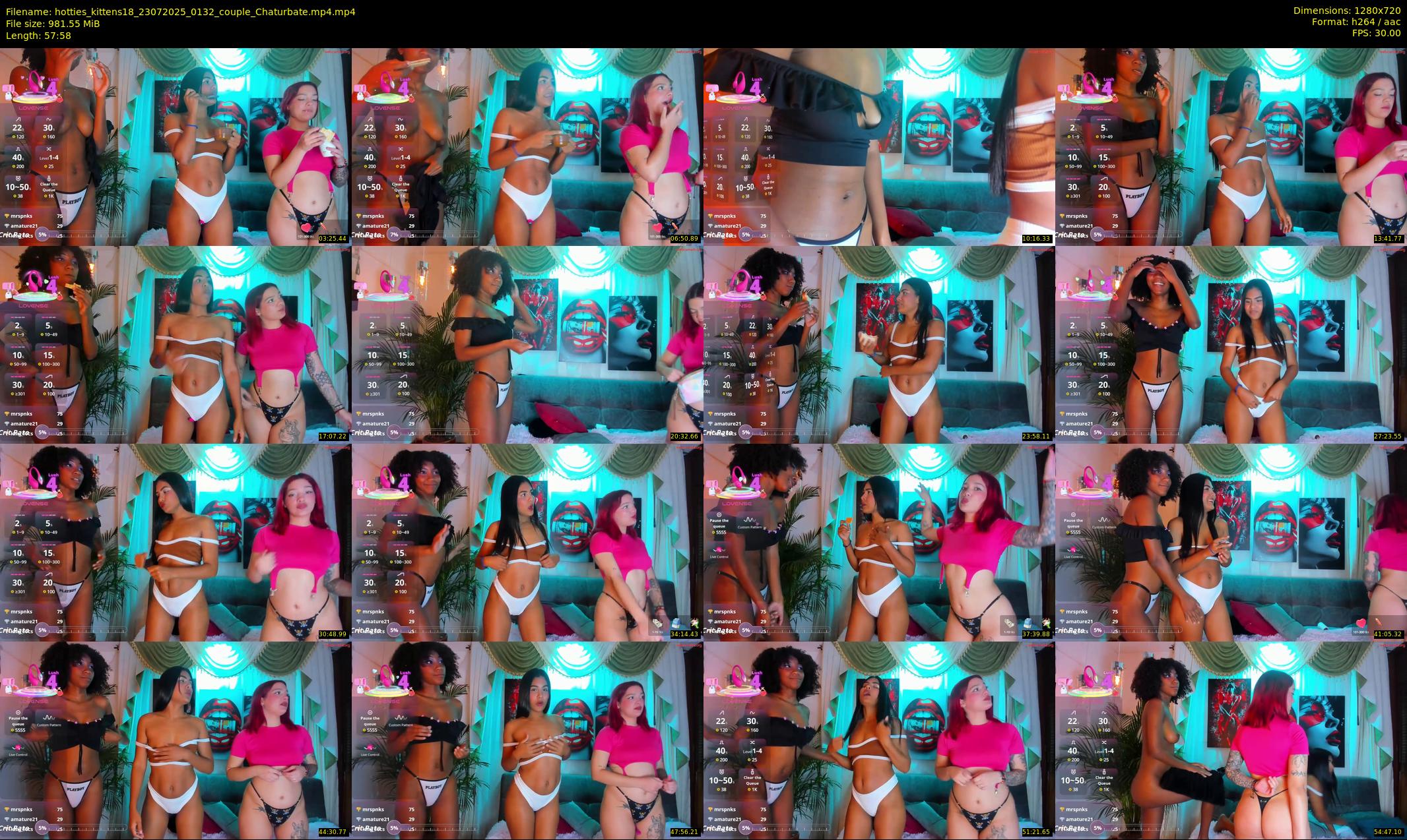 hotties_kittens18 — 58 minute Chaturbate couple cam show recording, 720p, Jul 23, 2025