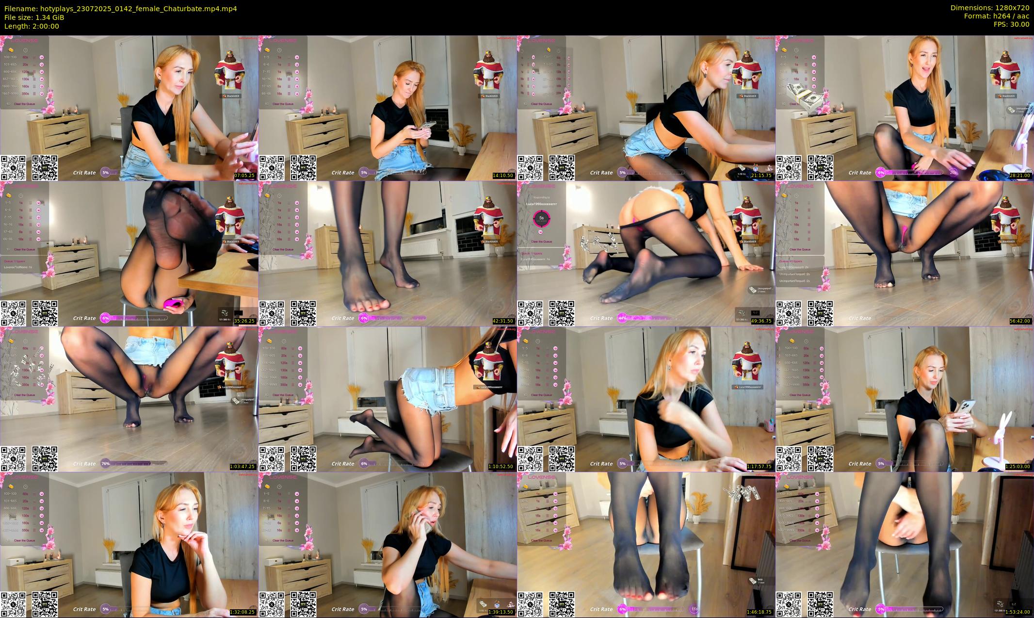 hotyplays — 120 minute Chaturbate female cam show recording, 720p, Jul 23, 2025