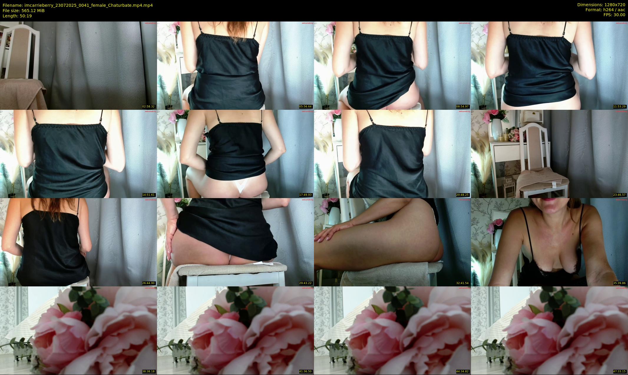 imcarrieberry — 51 minute Chaturbate female cam show recording, 720p, Jul 23, 2025