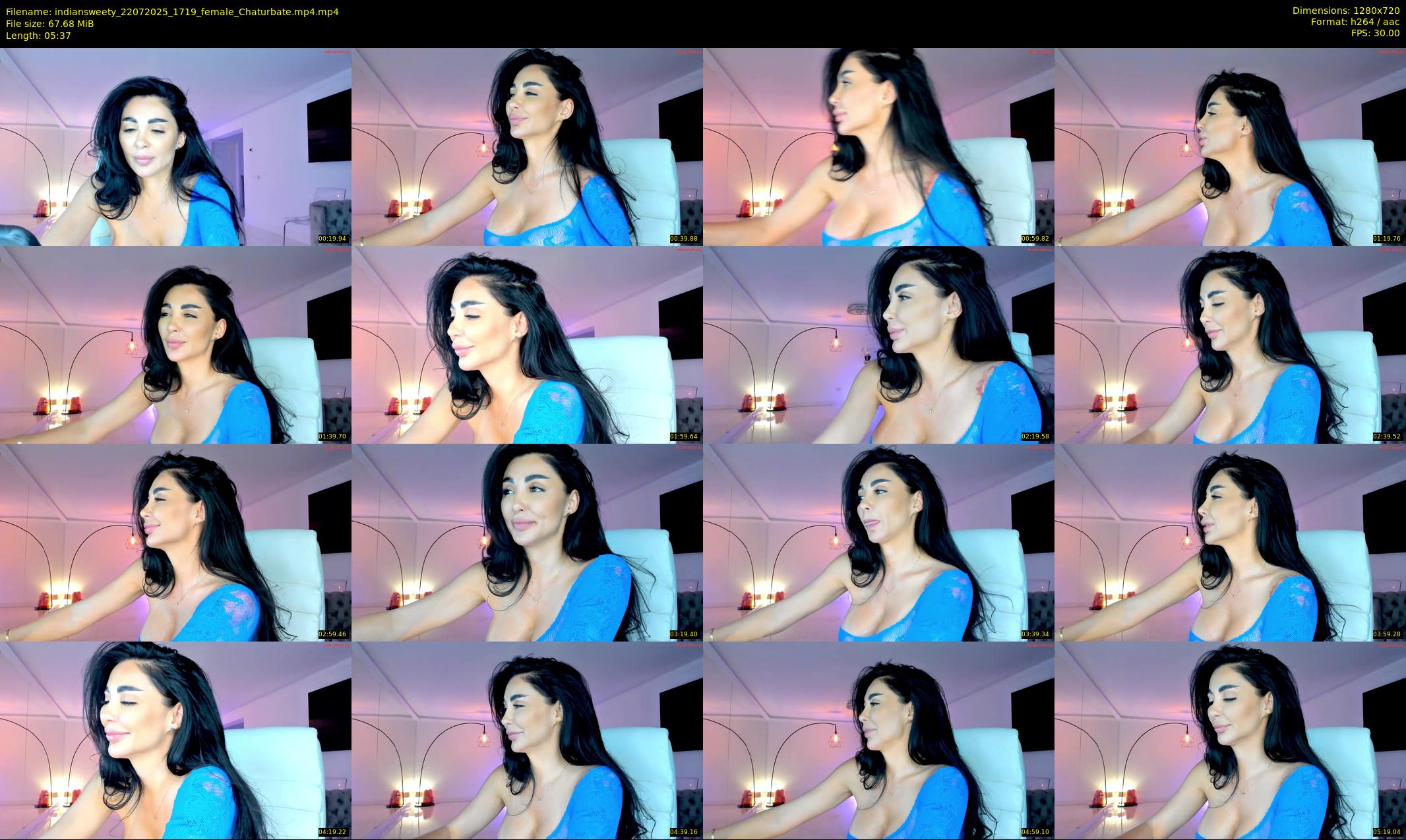 indiansweety — 6 minute Chaturbate female cam show recording, 720p, Jul 22, 2025